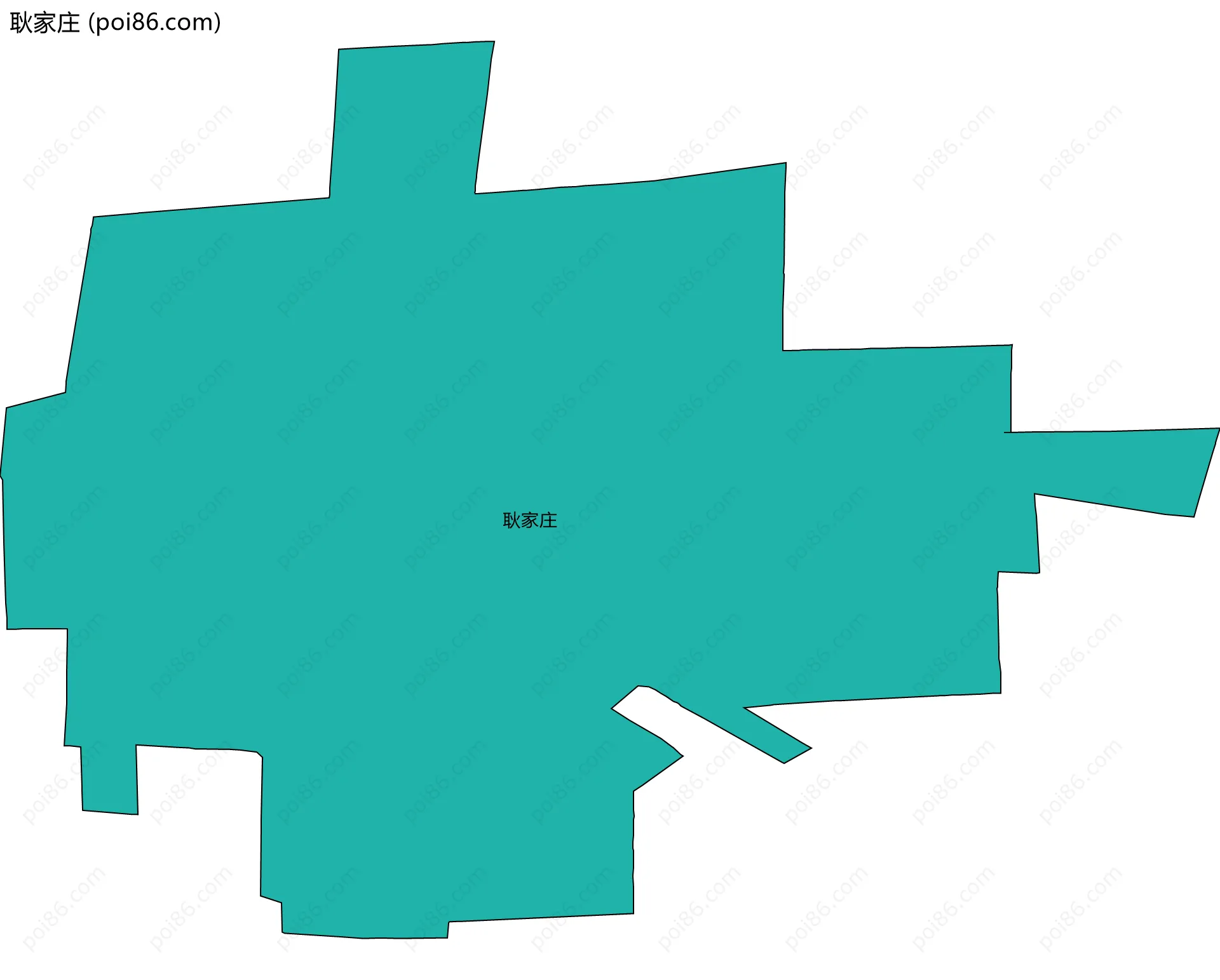 耿家庄边界地图