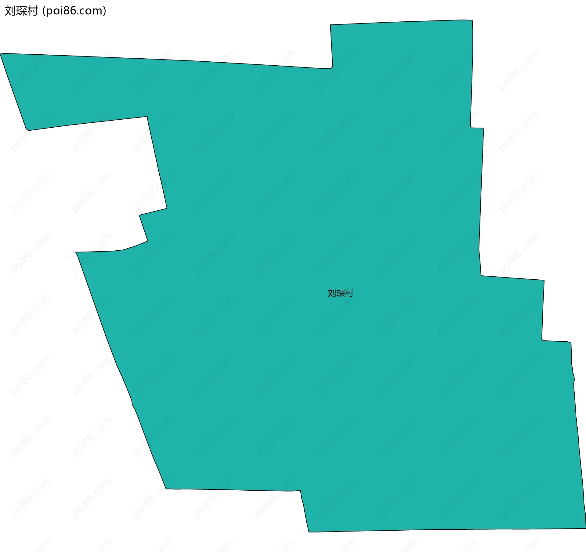 刘琛村边界地图