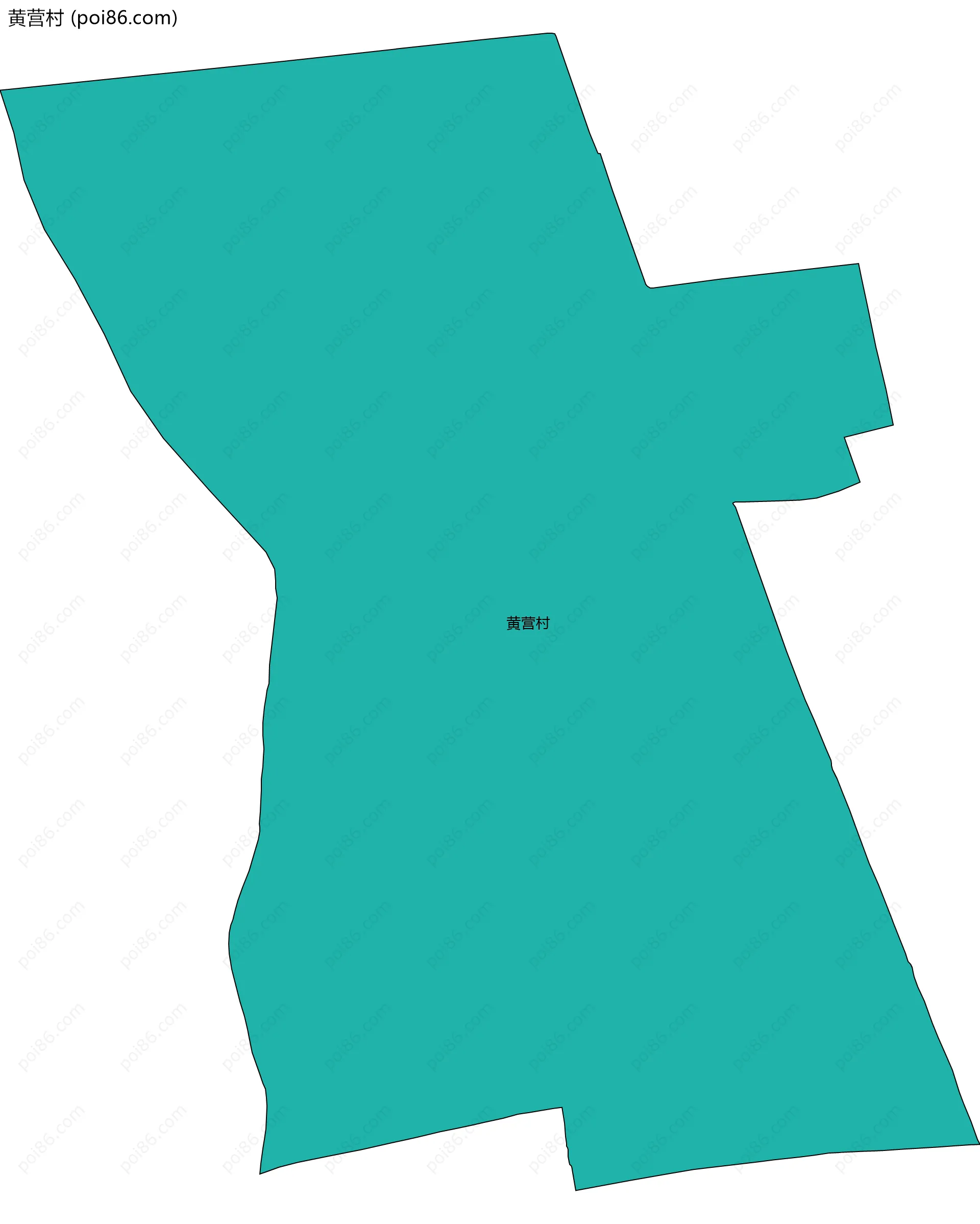 黄营村边界地图