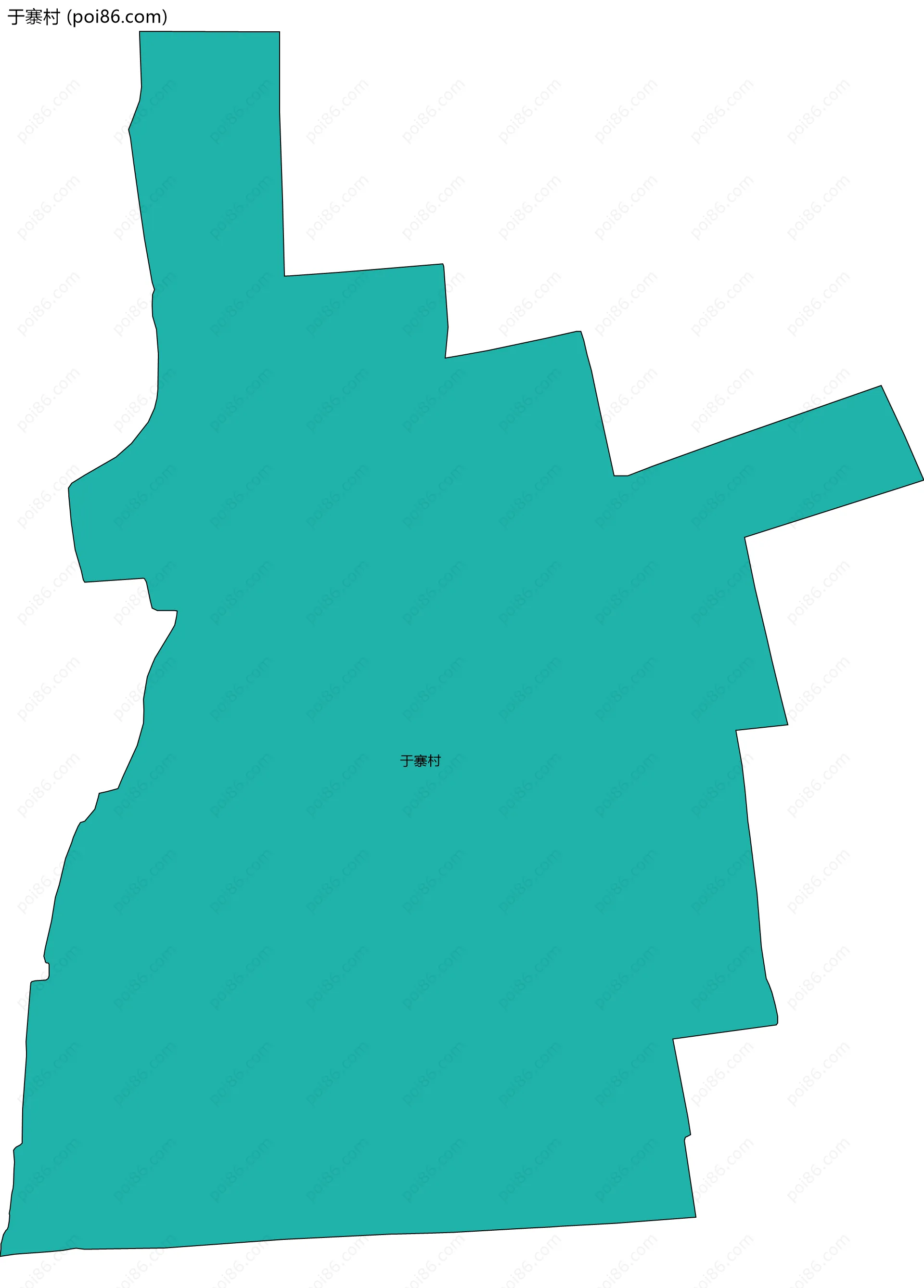 于寨村边界地图