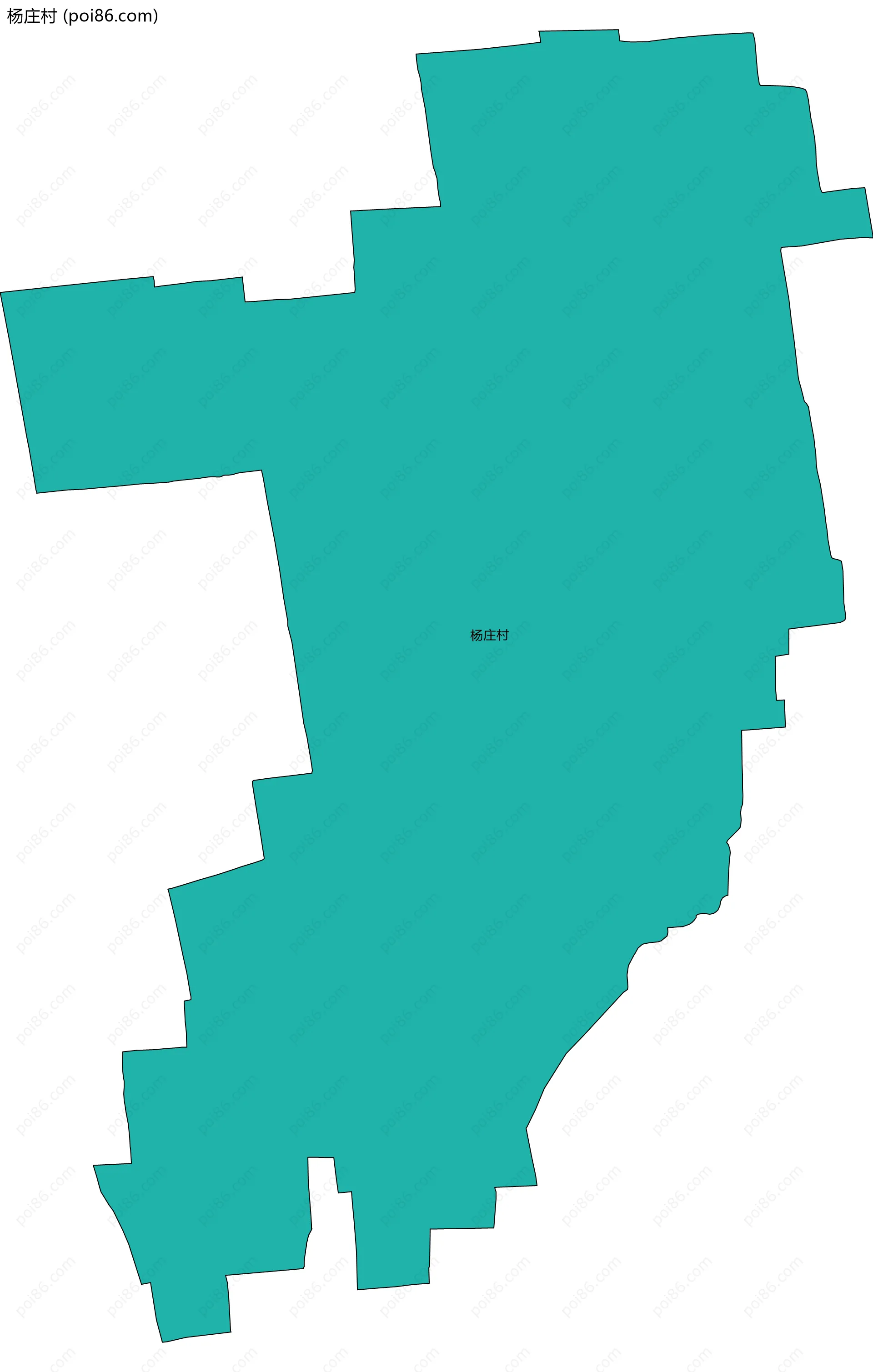 杨庄村边界地图