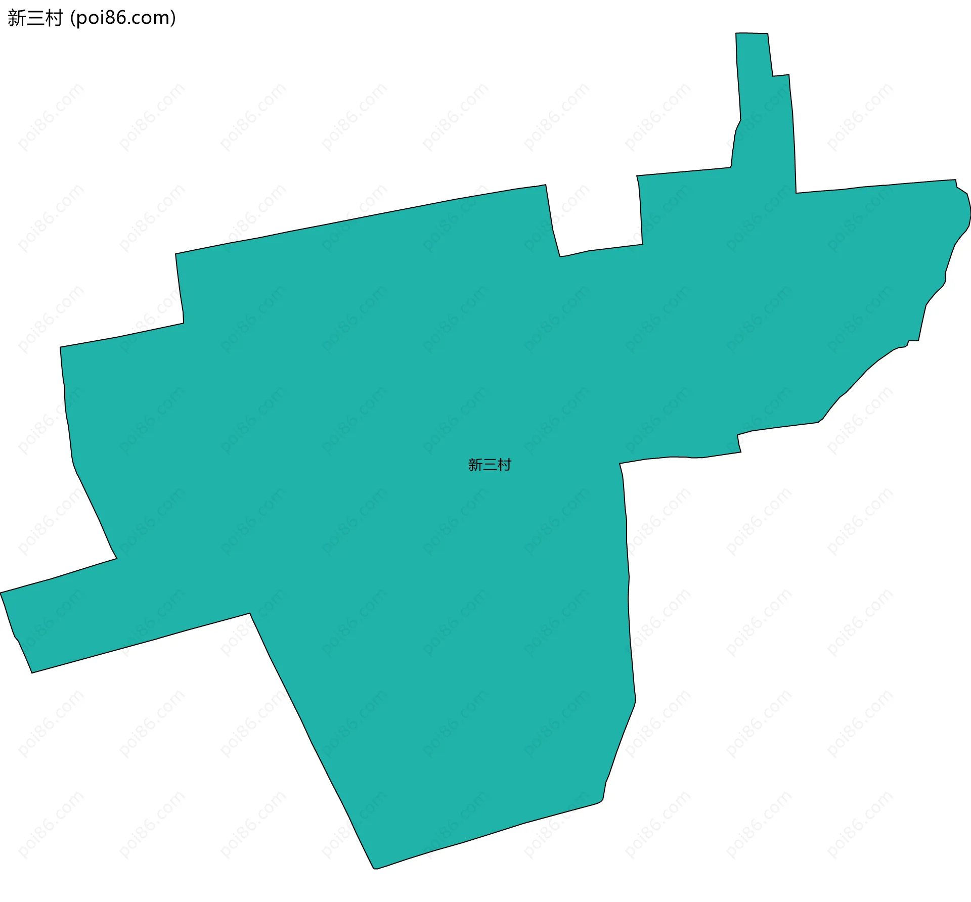 新三村边界地图