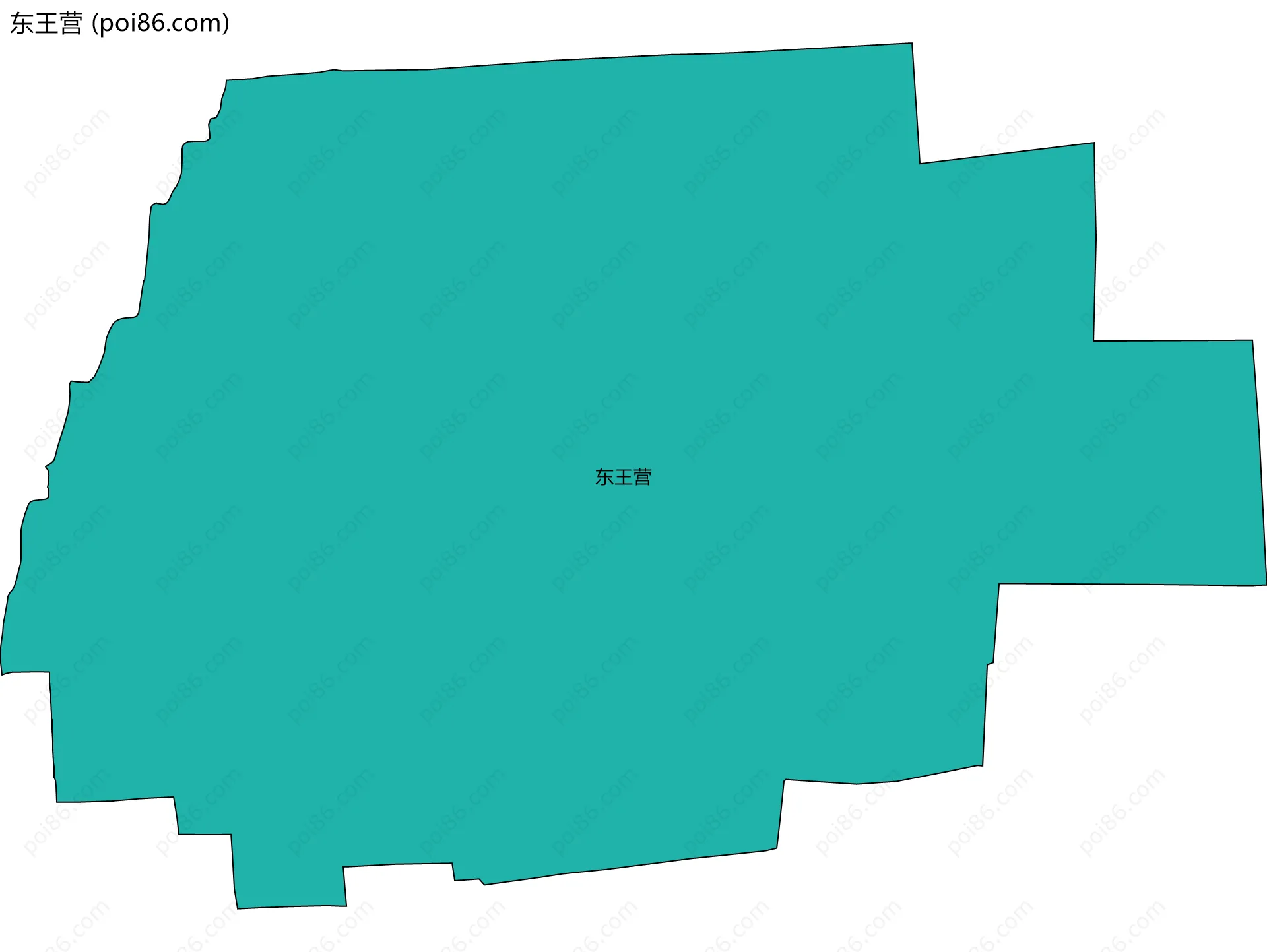 东王营边界地图
