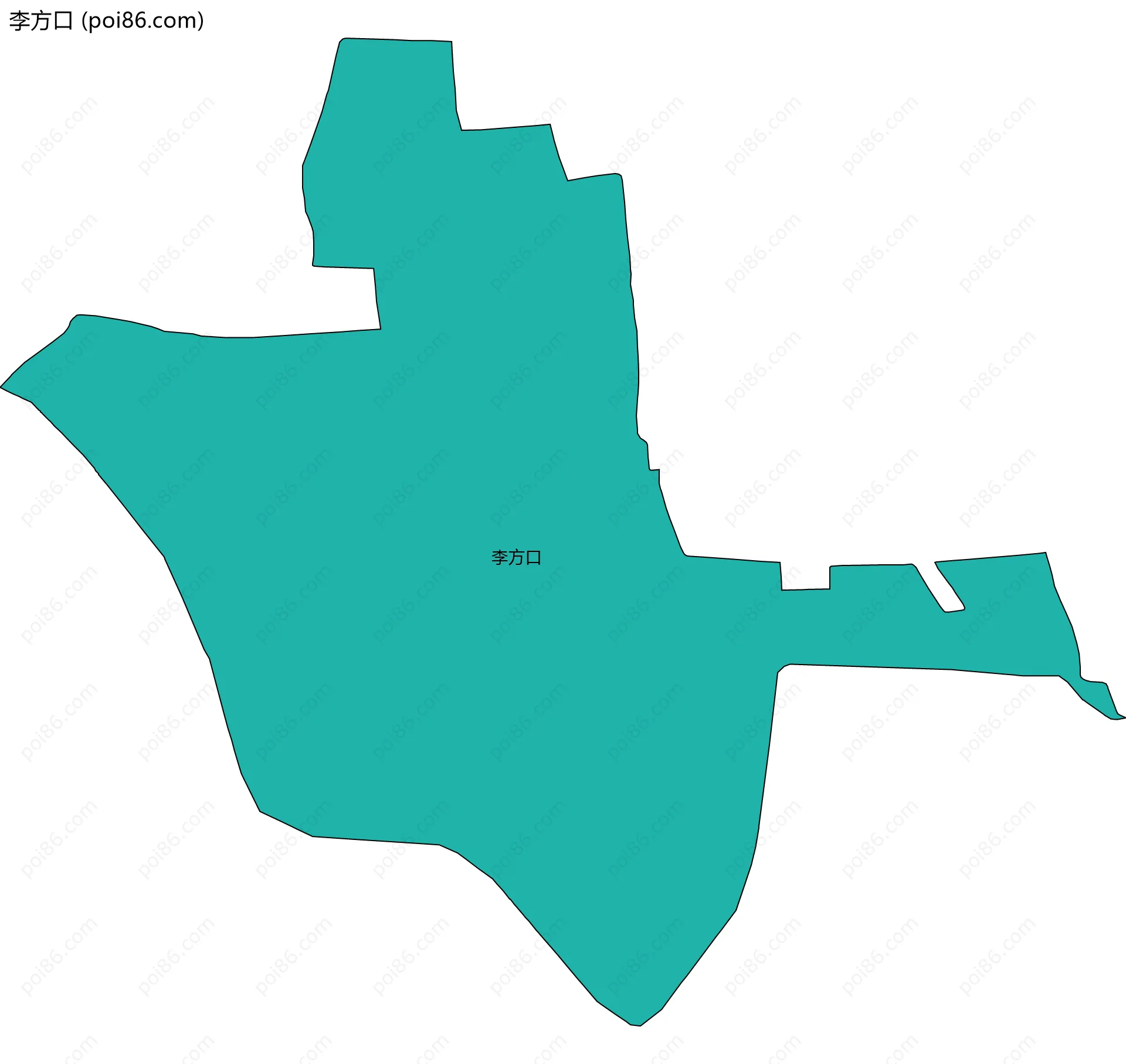 李方口边界地图