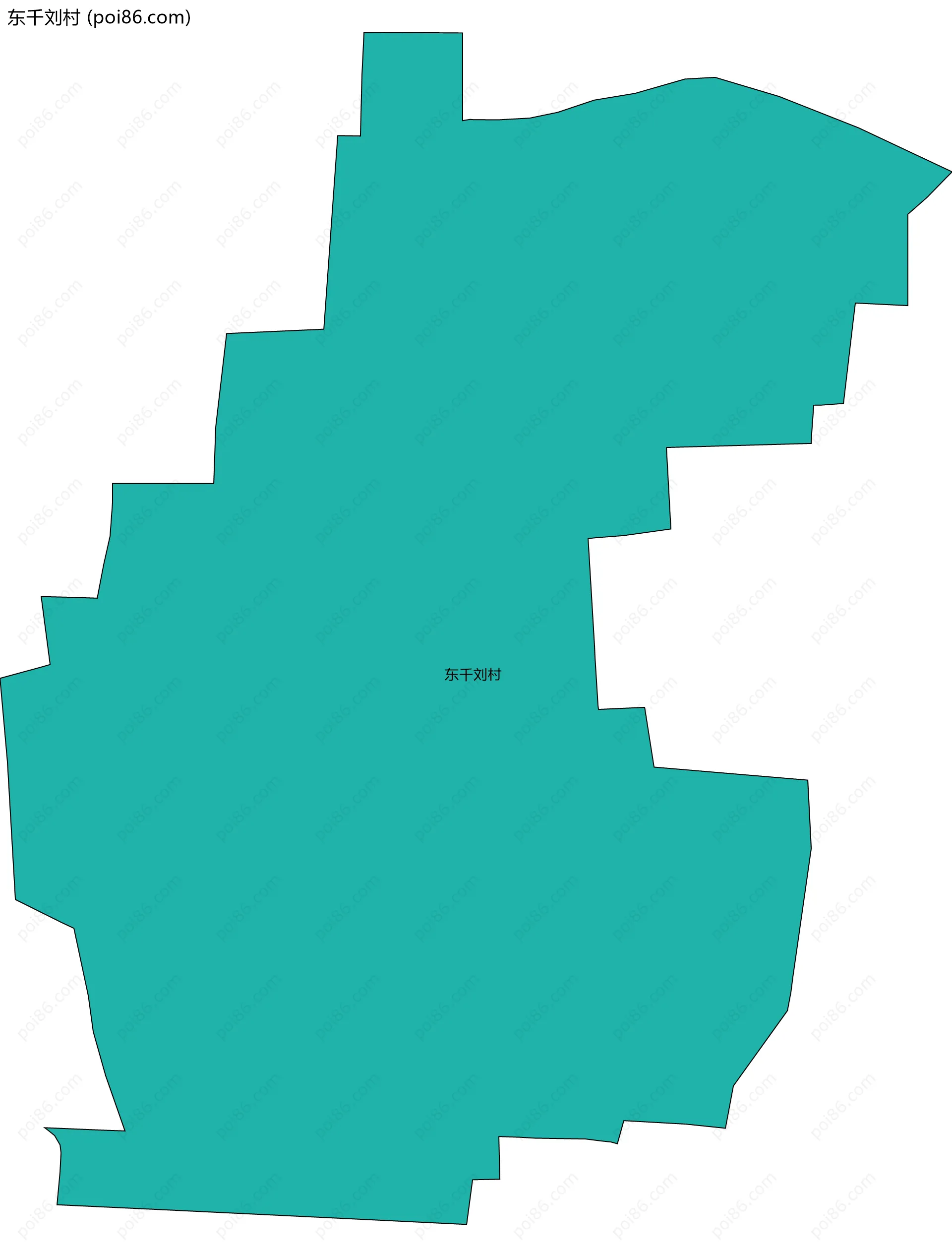 东千刘村边界地图