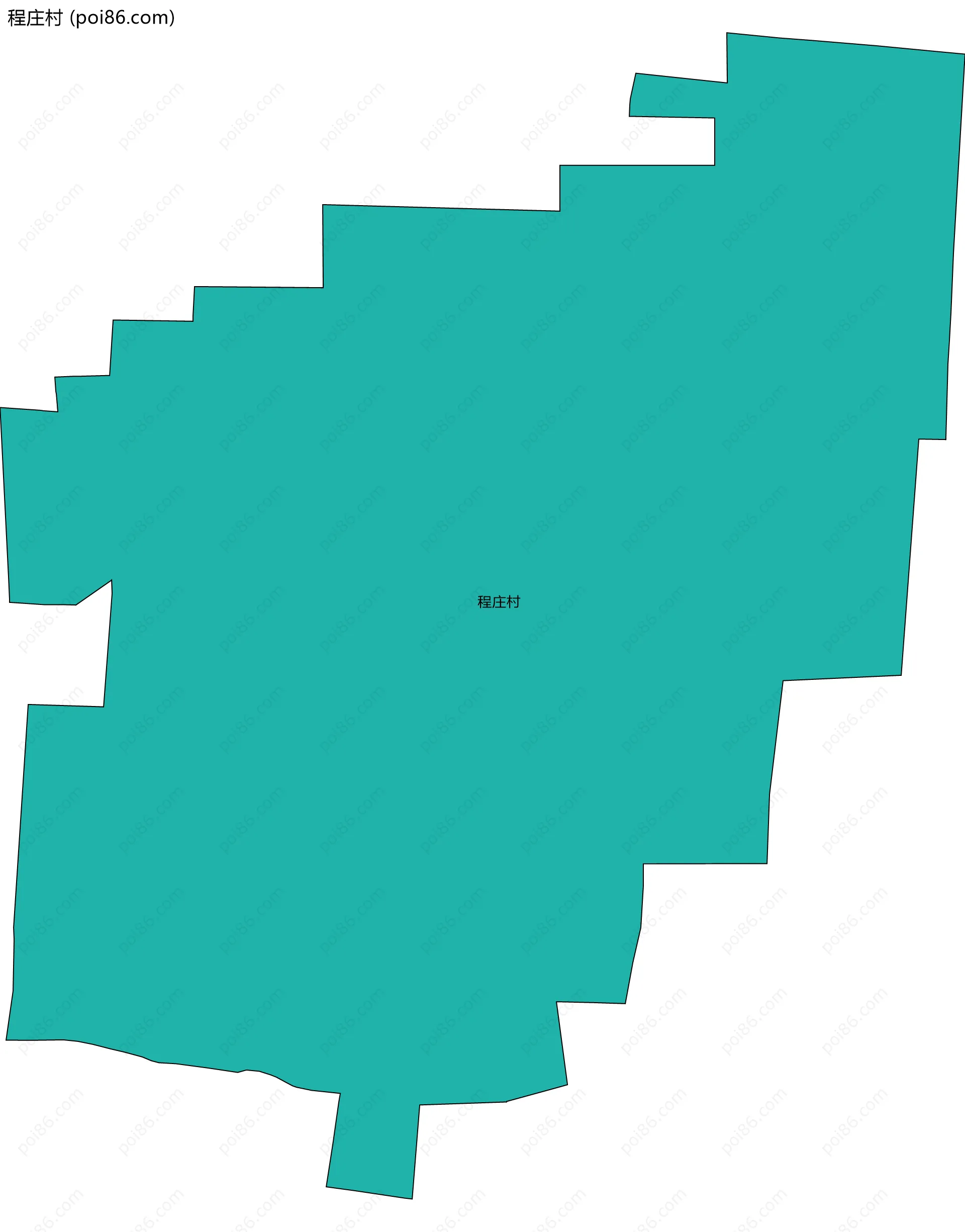 程庄村边界地图
