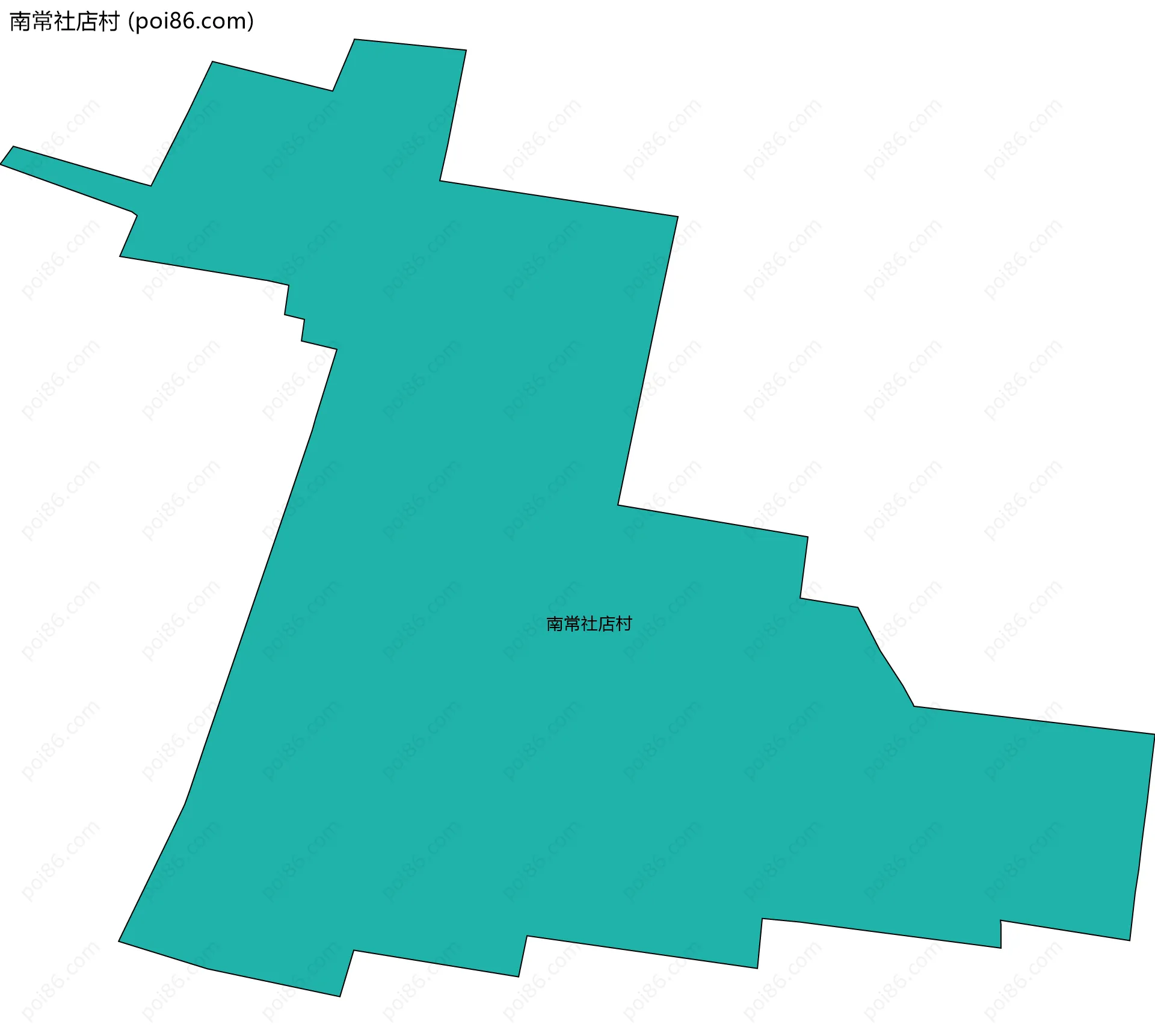 南常社店村边界地图