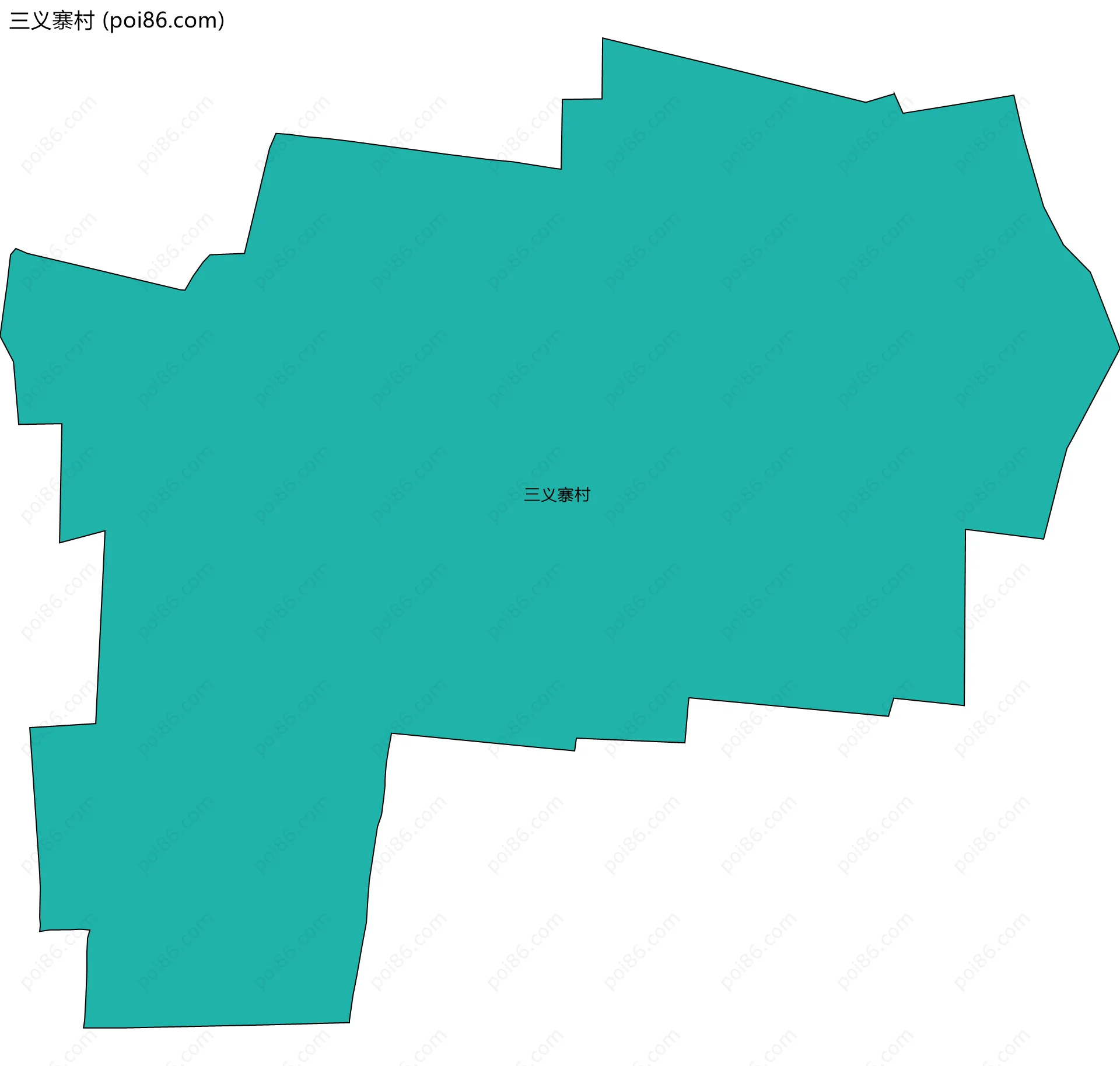 三义寨村边界地图