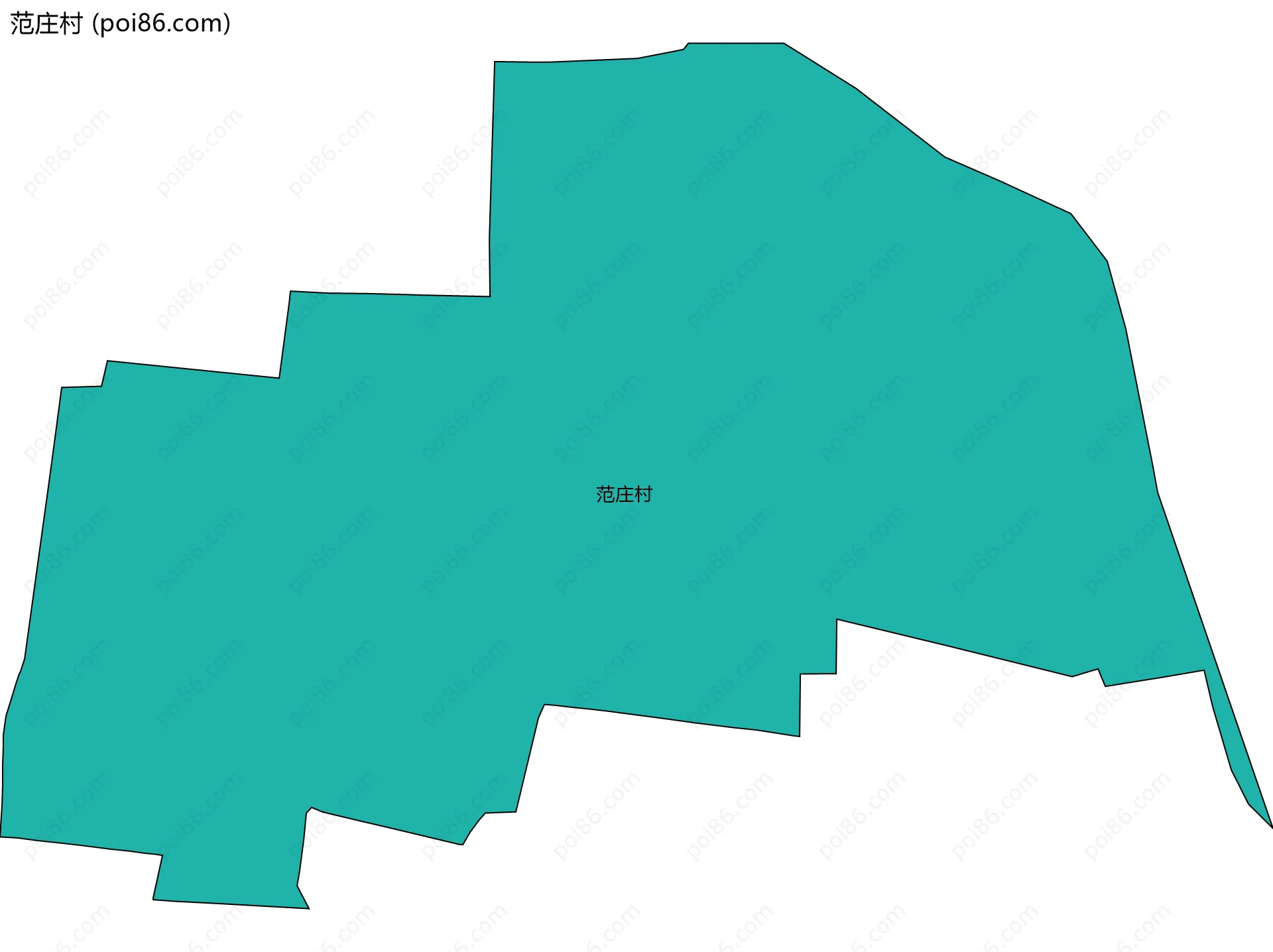 范庄村边界地图