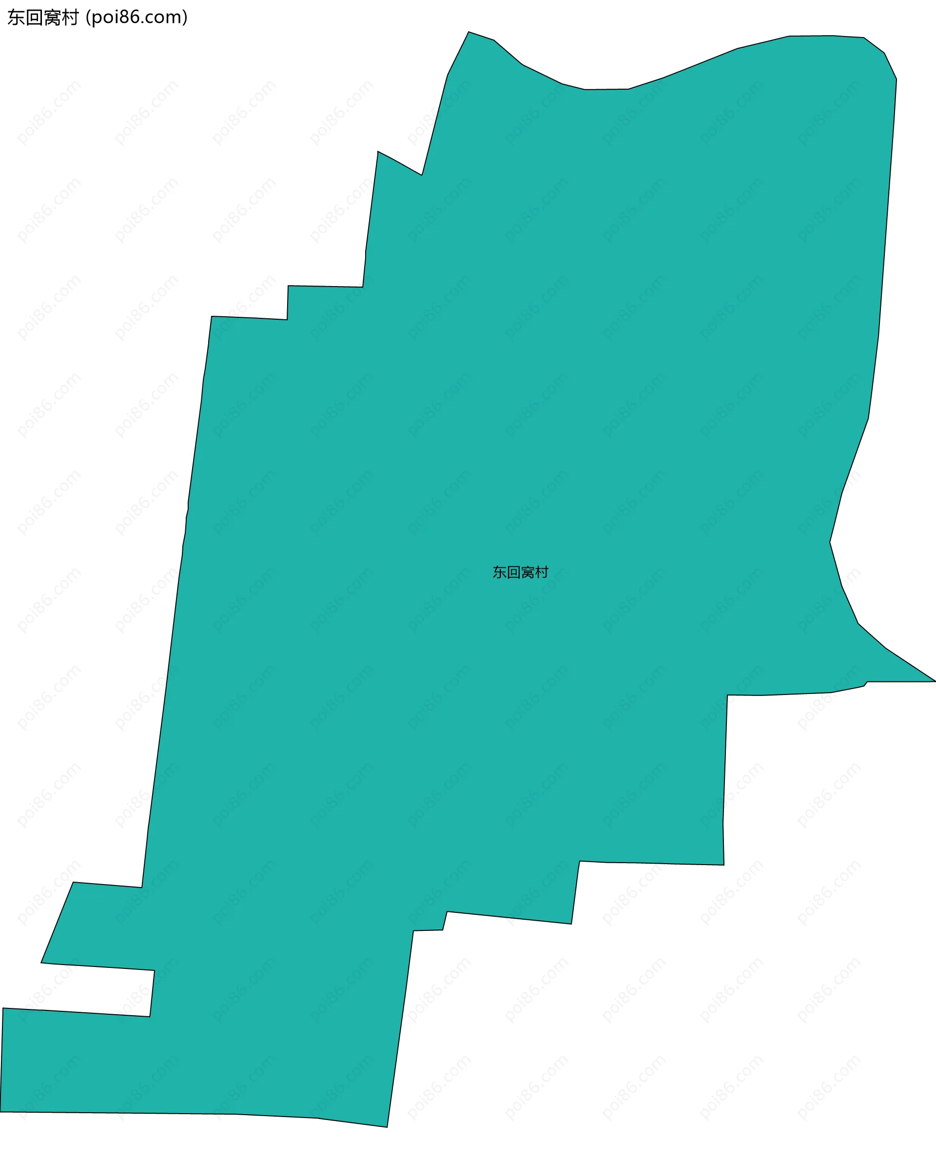 东回窝村边界地图