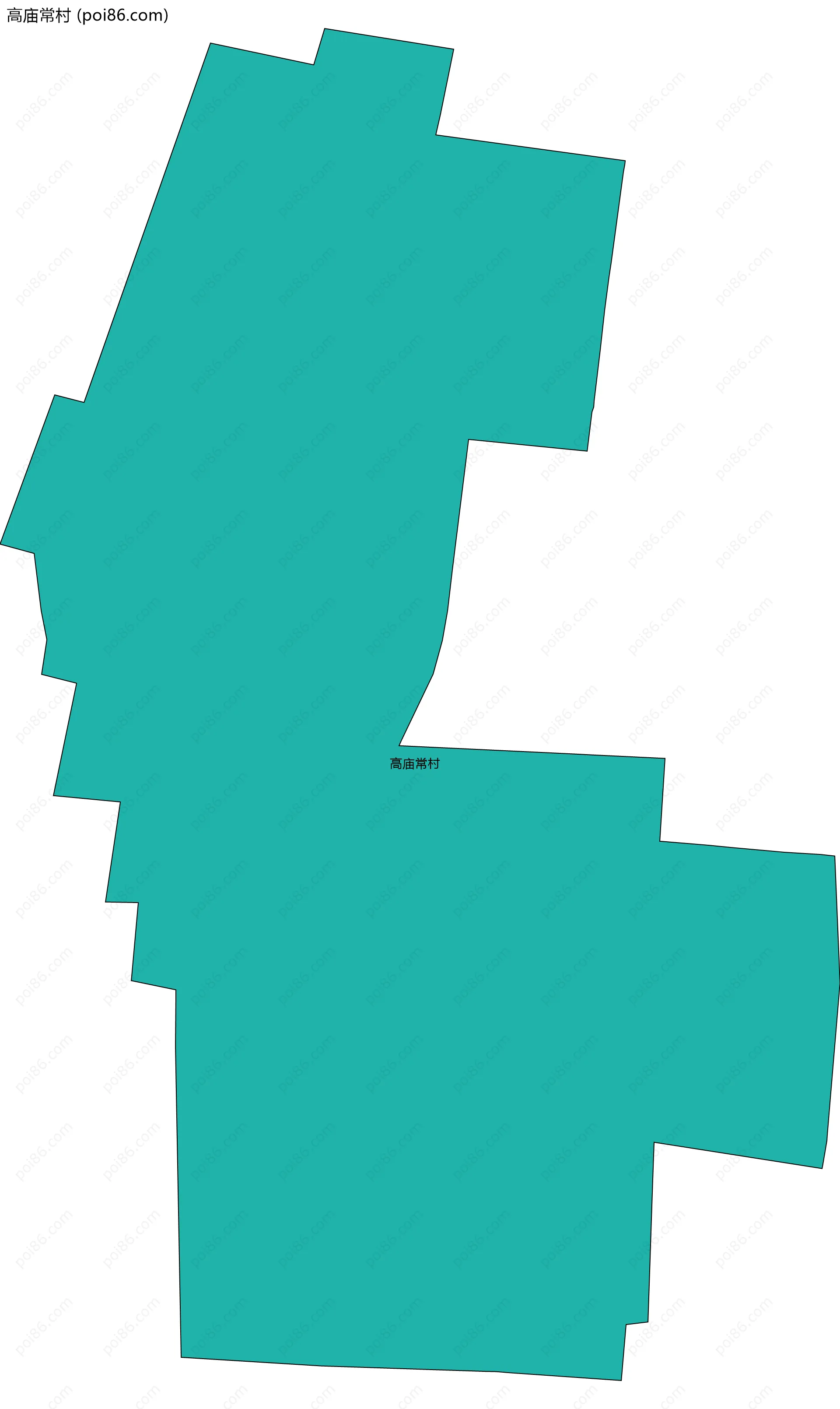 高庙常村边界地图