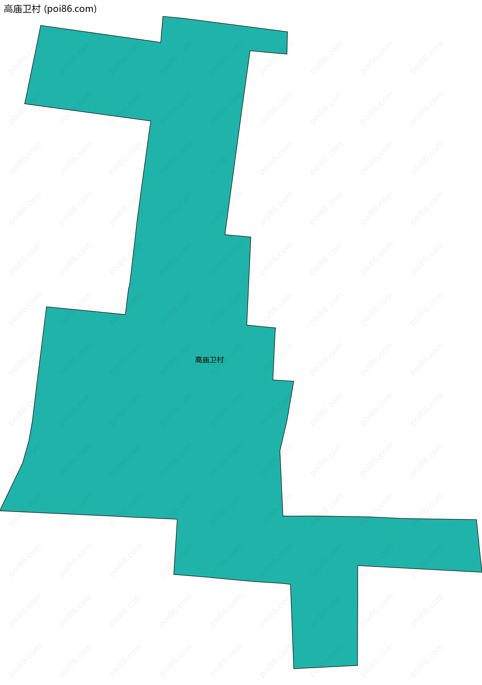 高庙卫村边界地图