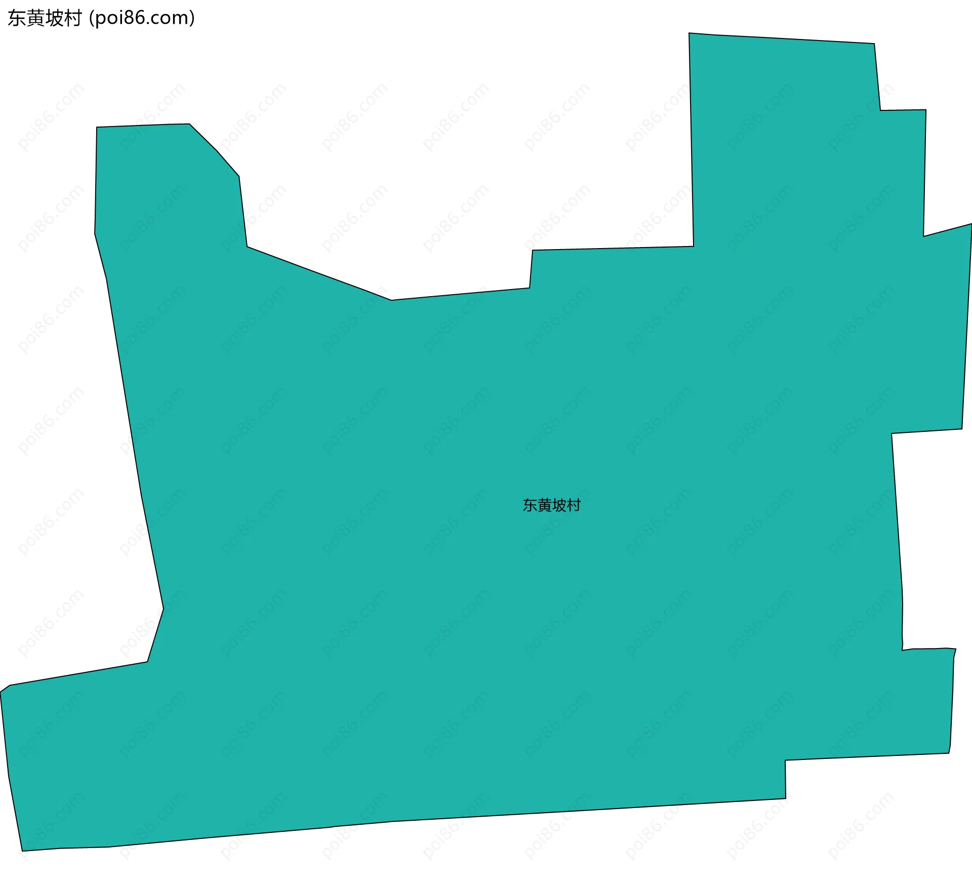 东黄坡村边界地图