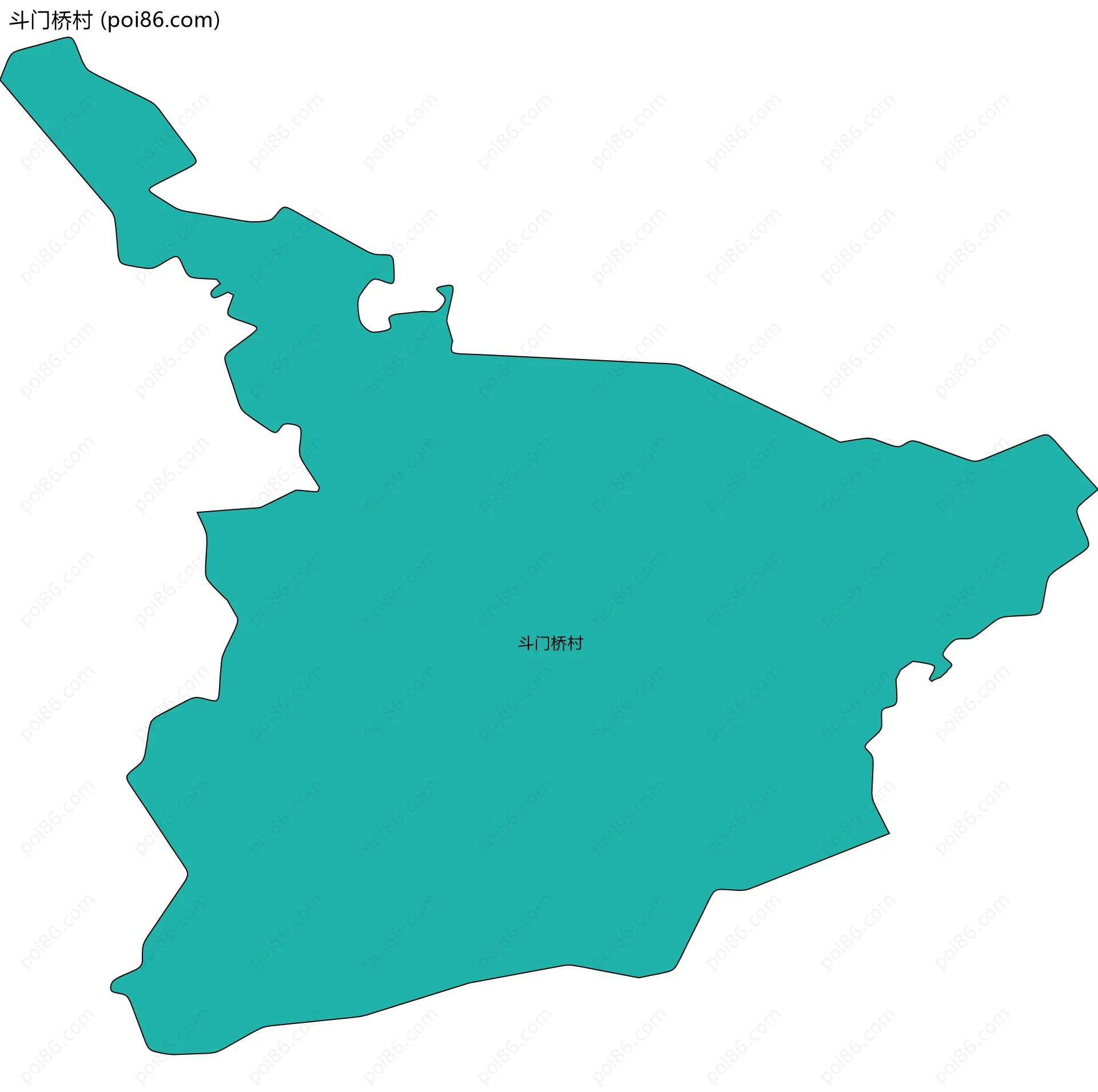 斗门桥村边界地图