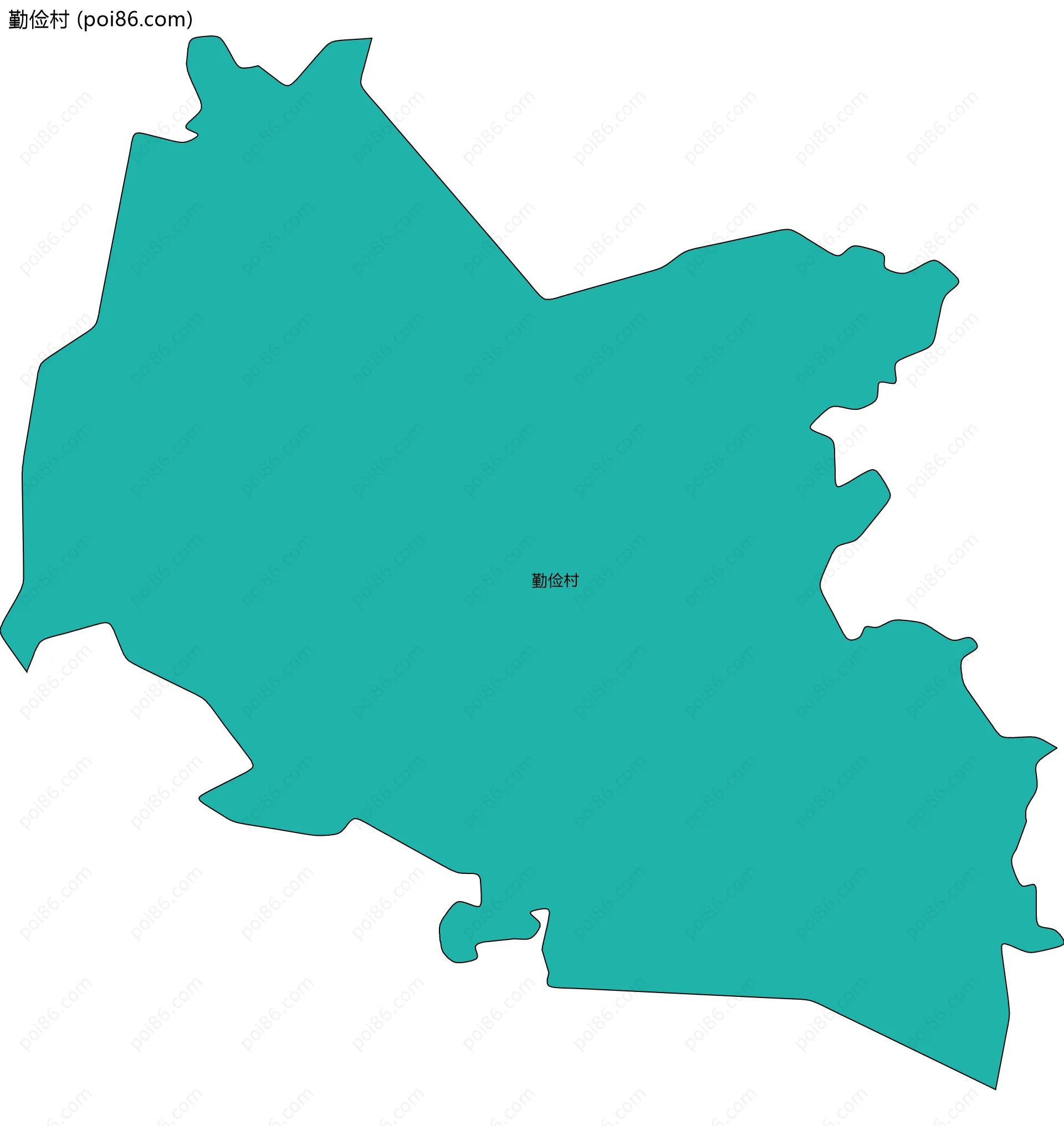 勤俭村边界地图