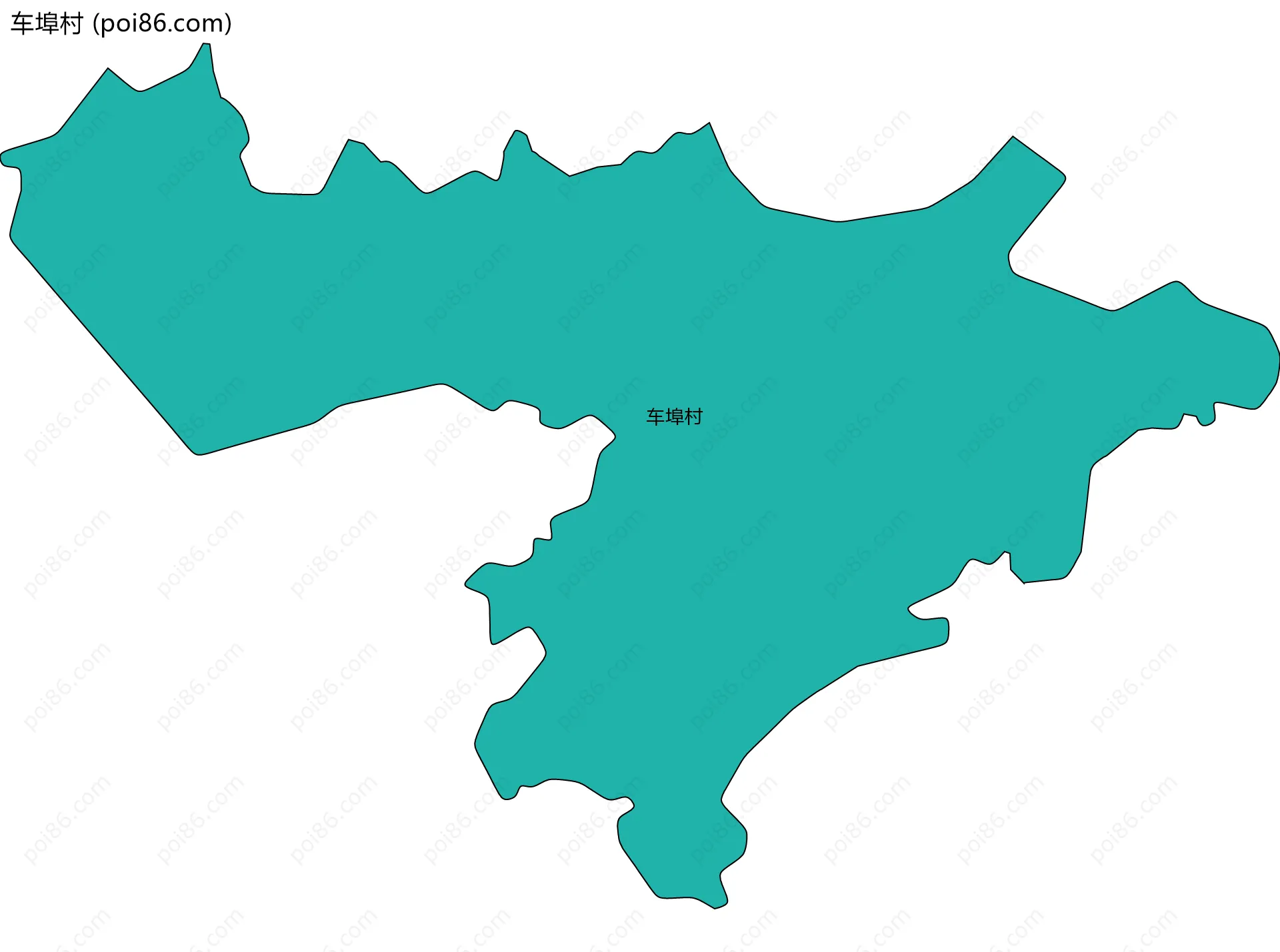 车埠村边界地图