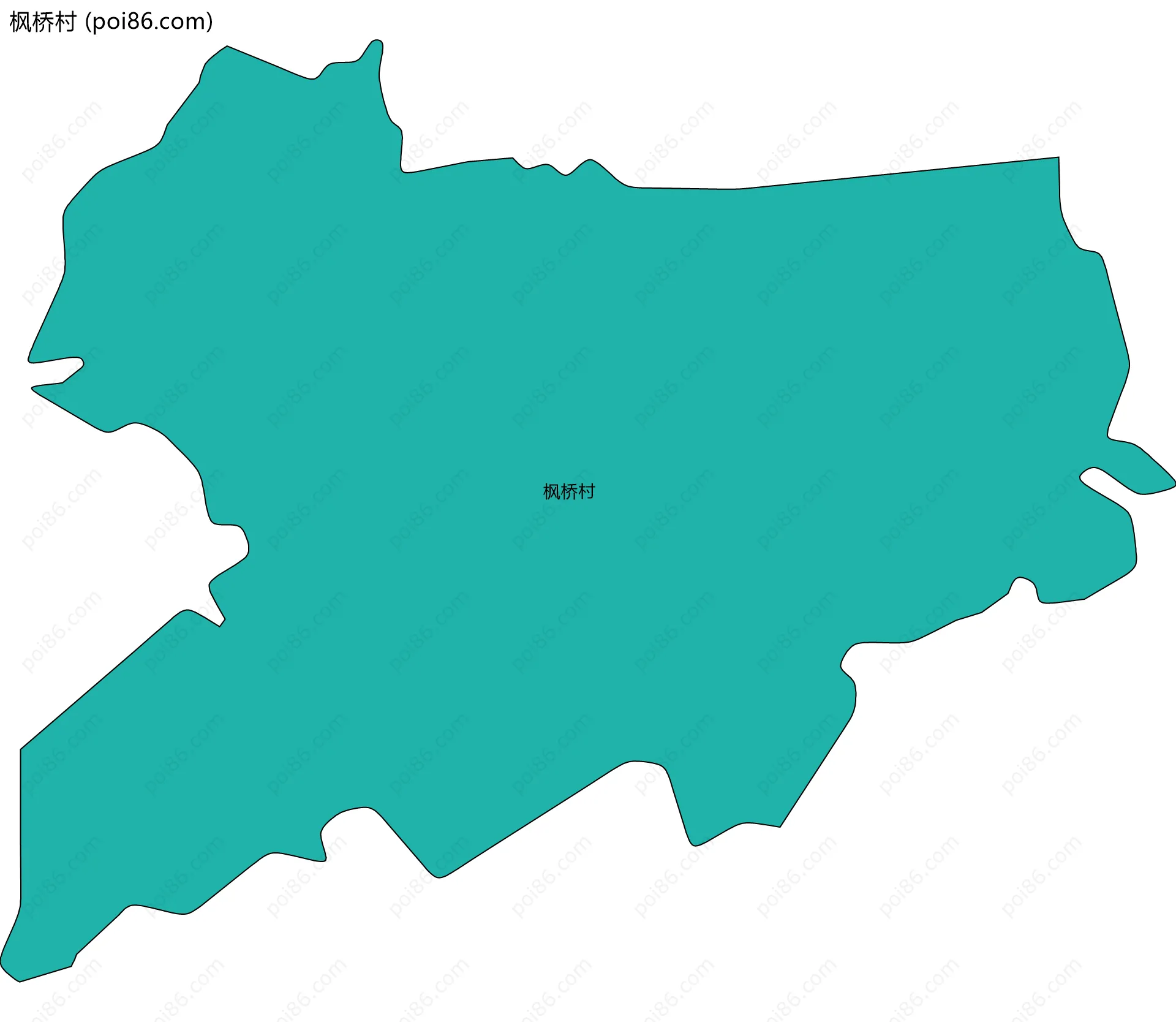 枫桥村边界地图