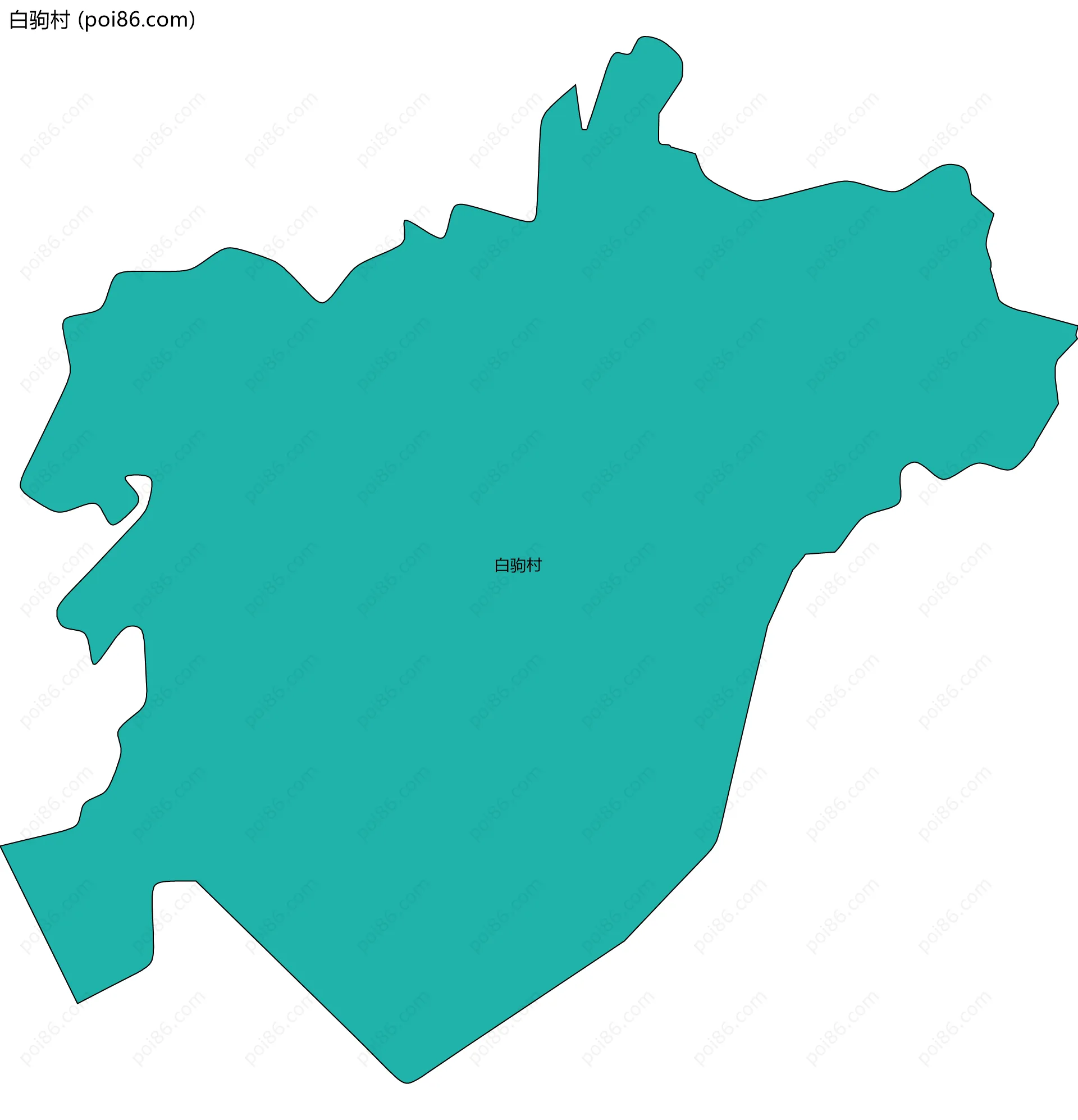 白驹村边界地图