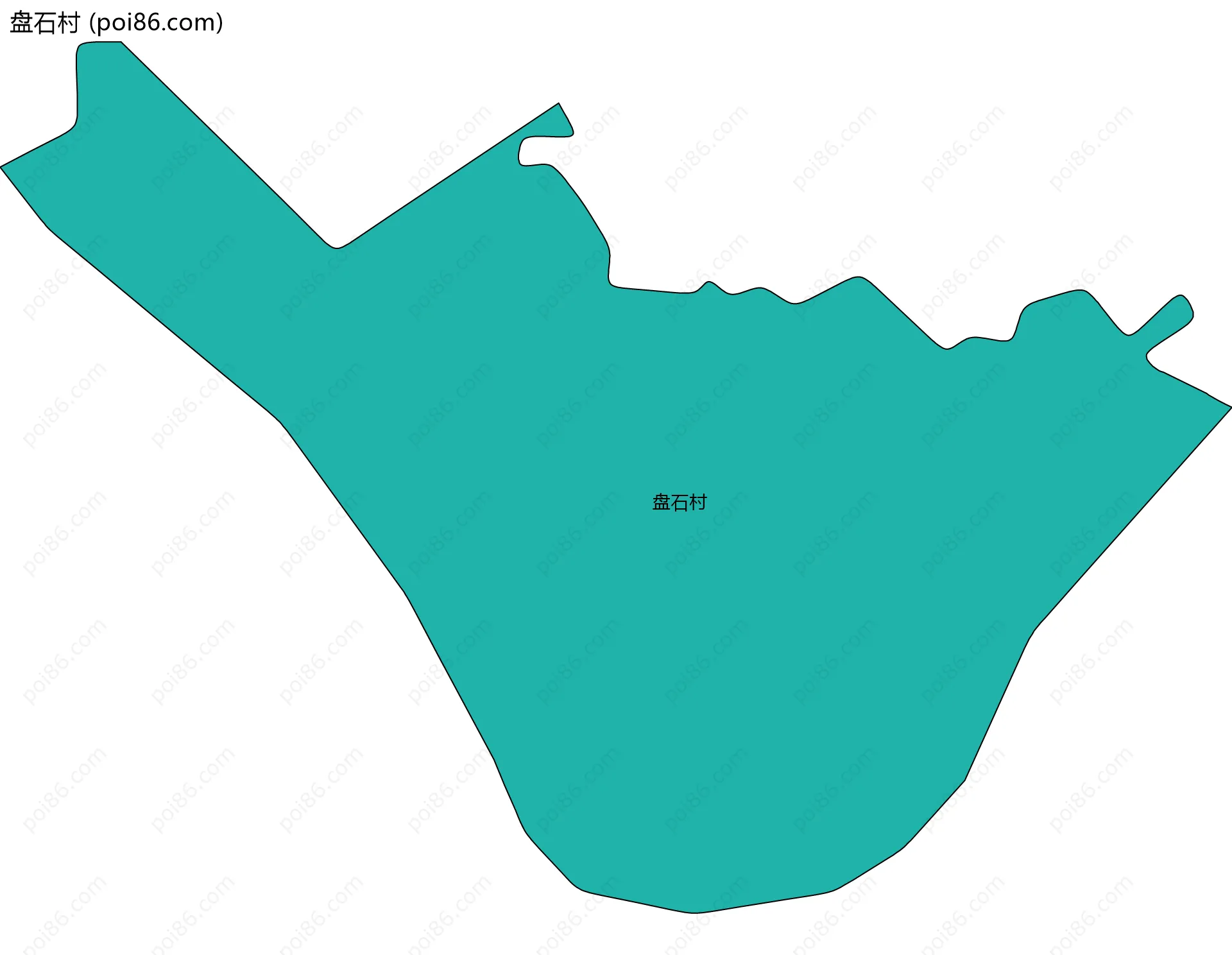 盘石村边界地图