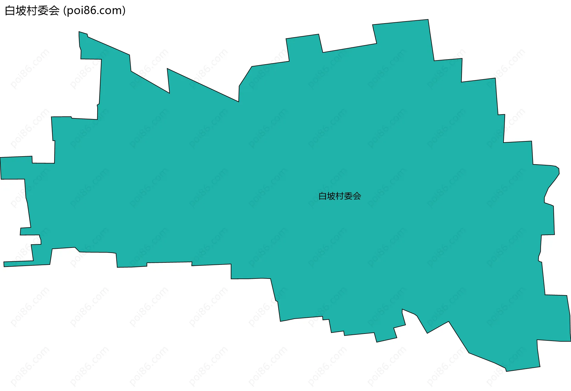 白坡村委会边界地图