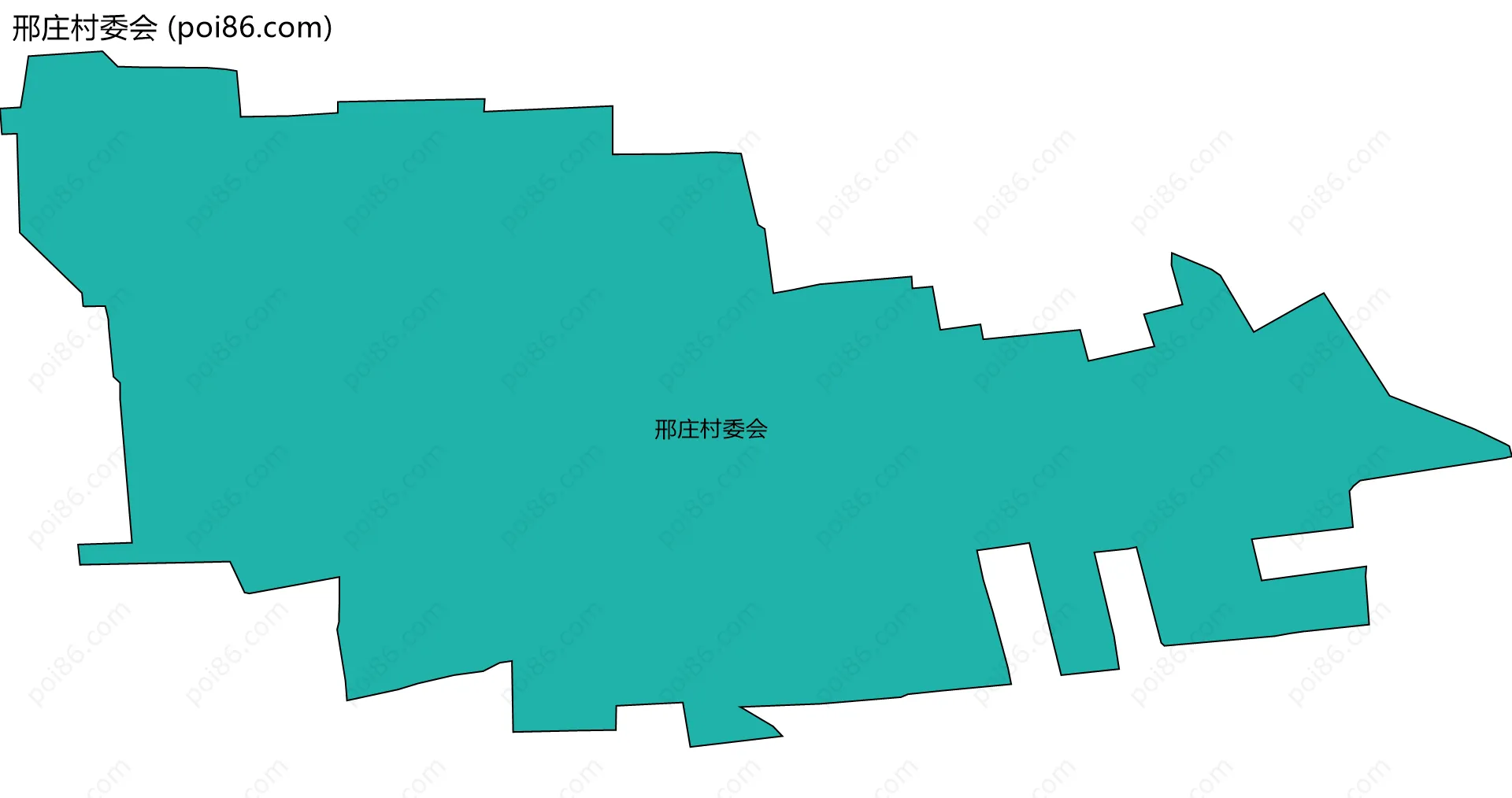 邢庄村委会边界地图