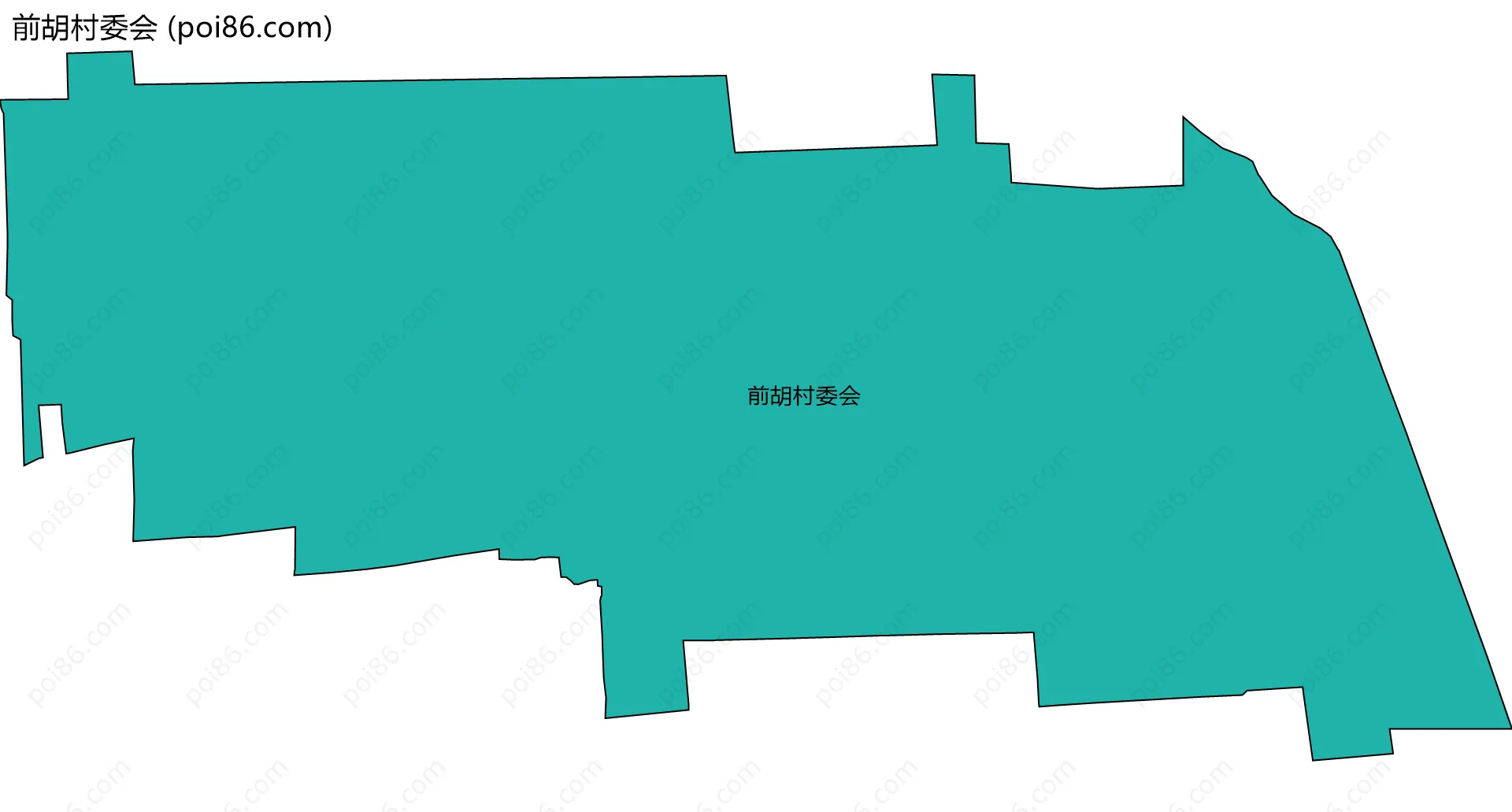 前胡村委会边界地图