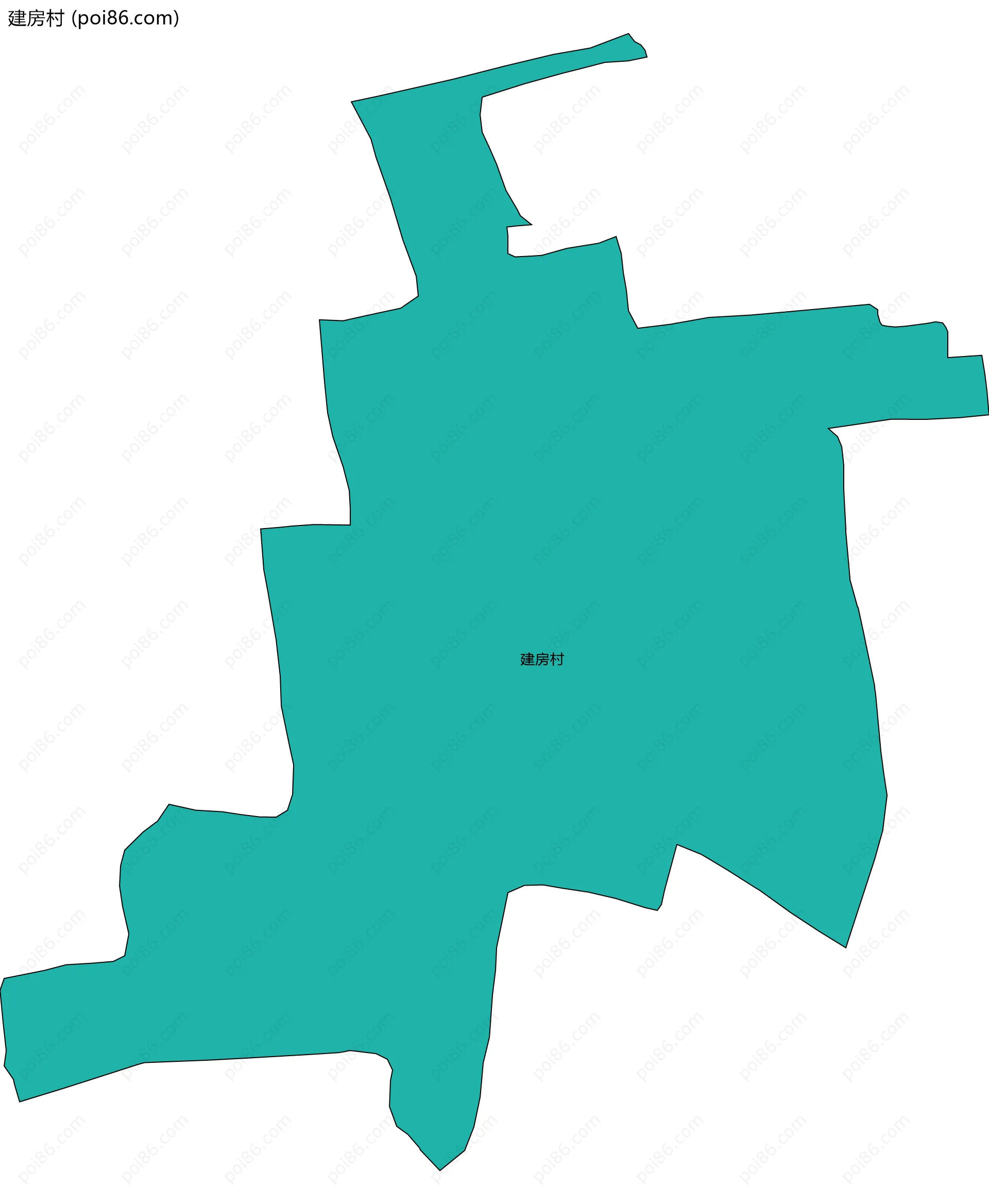 建房村边界地图