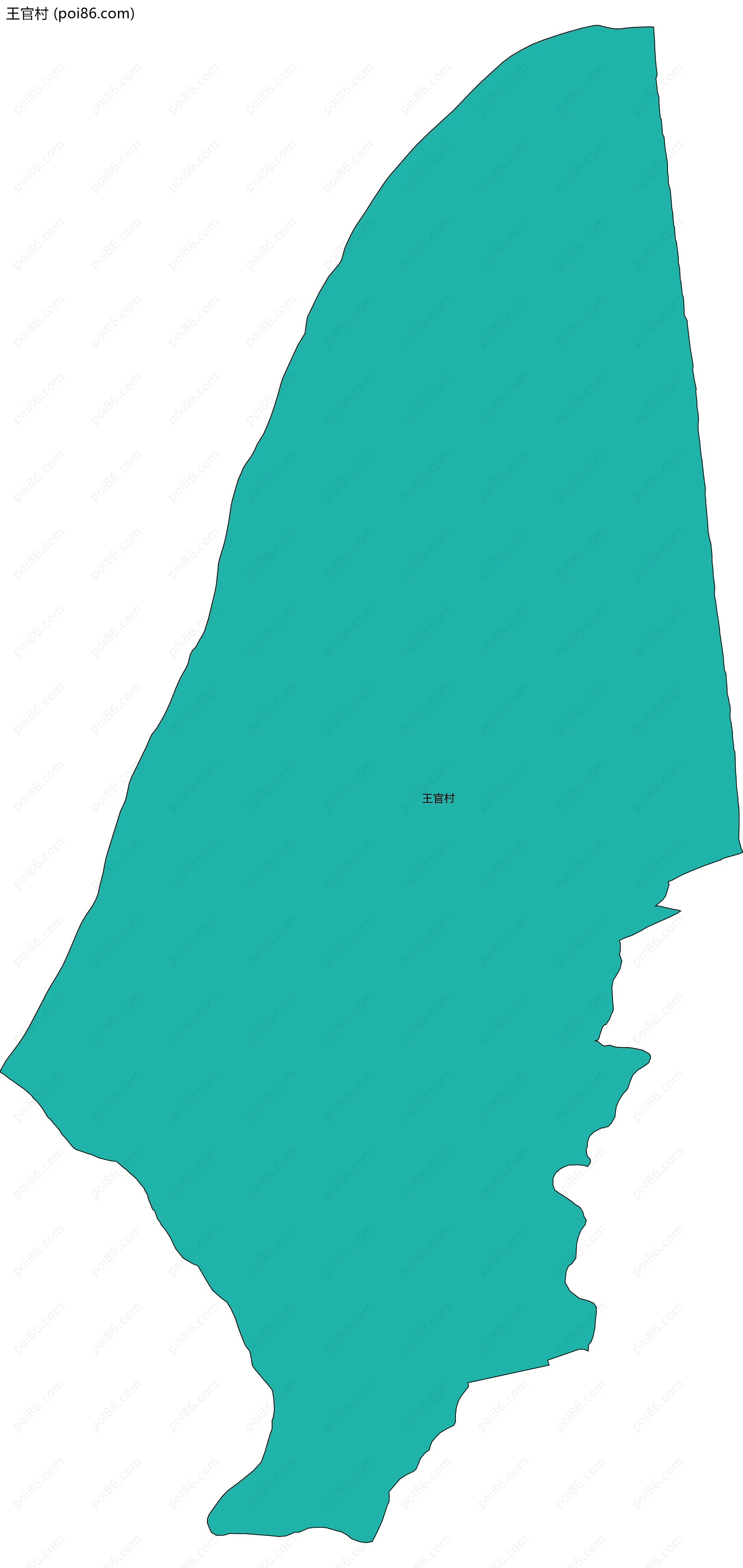 王官村边界地图