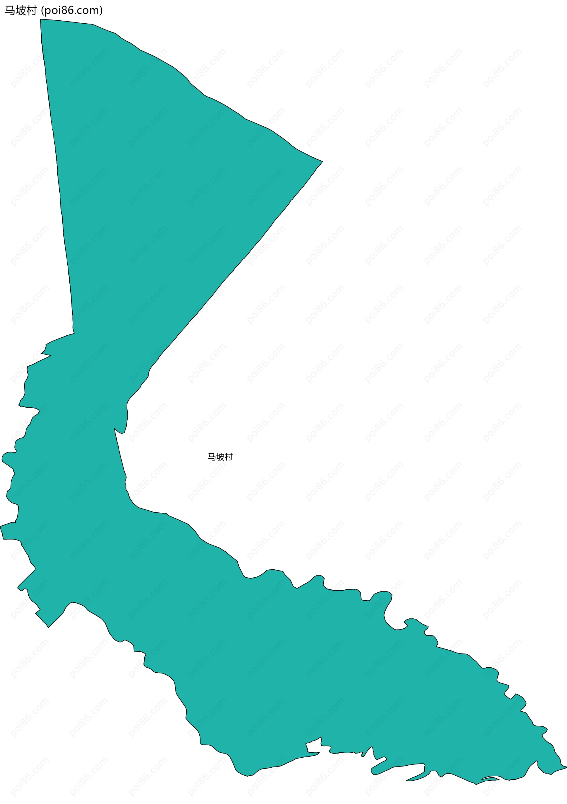 马坡村边界地图