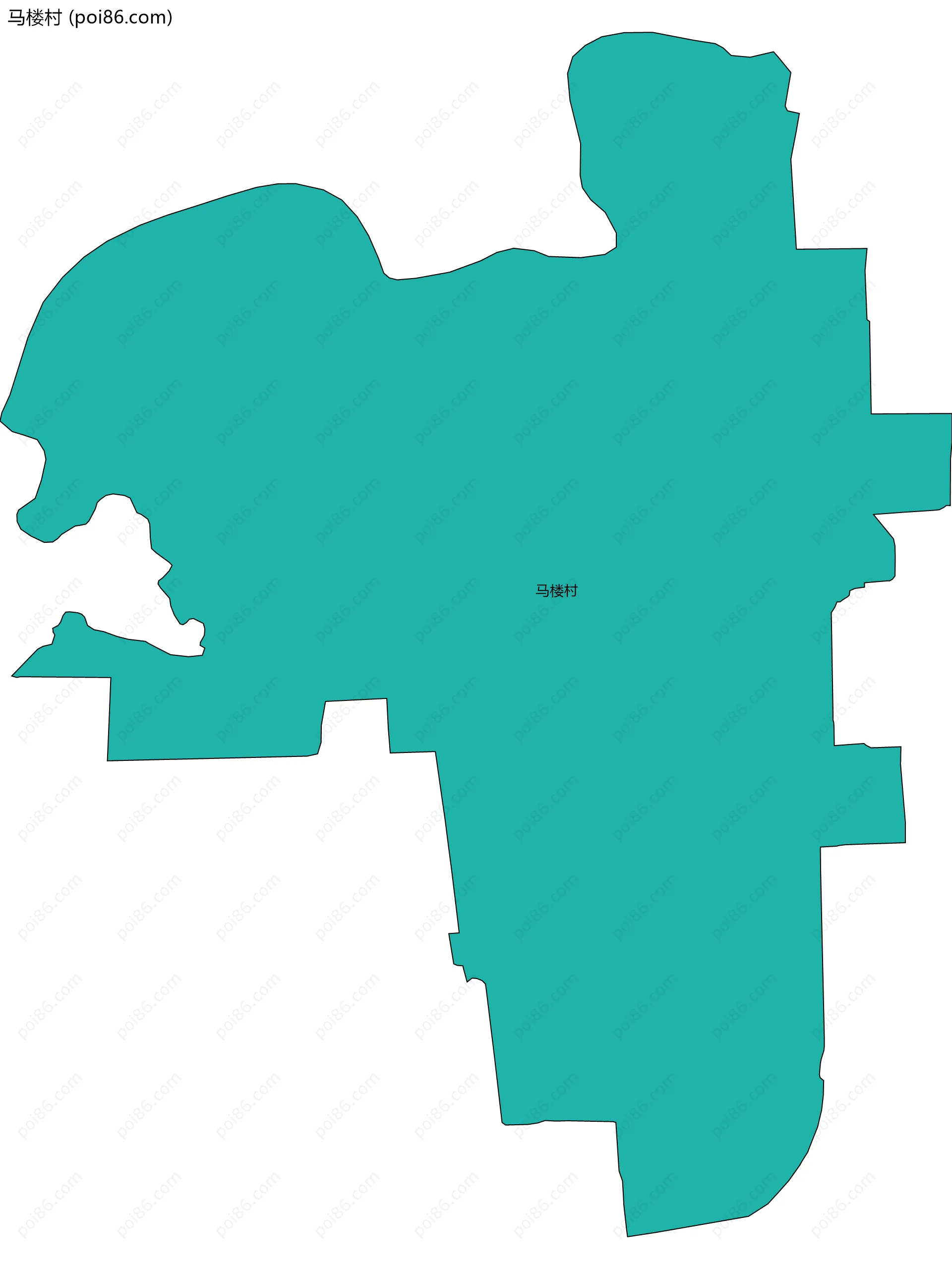 马楼村边界地图