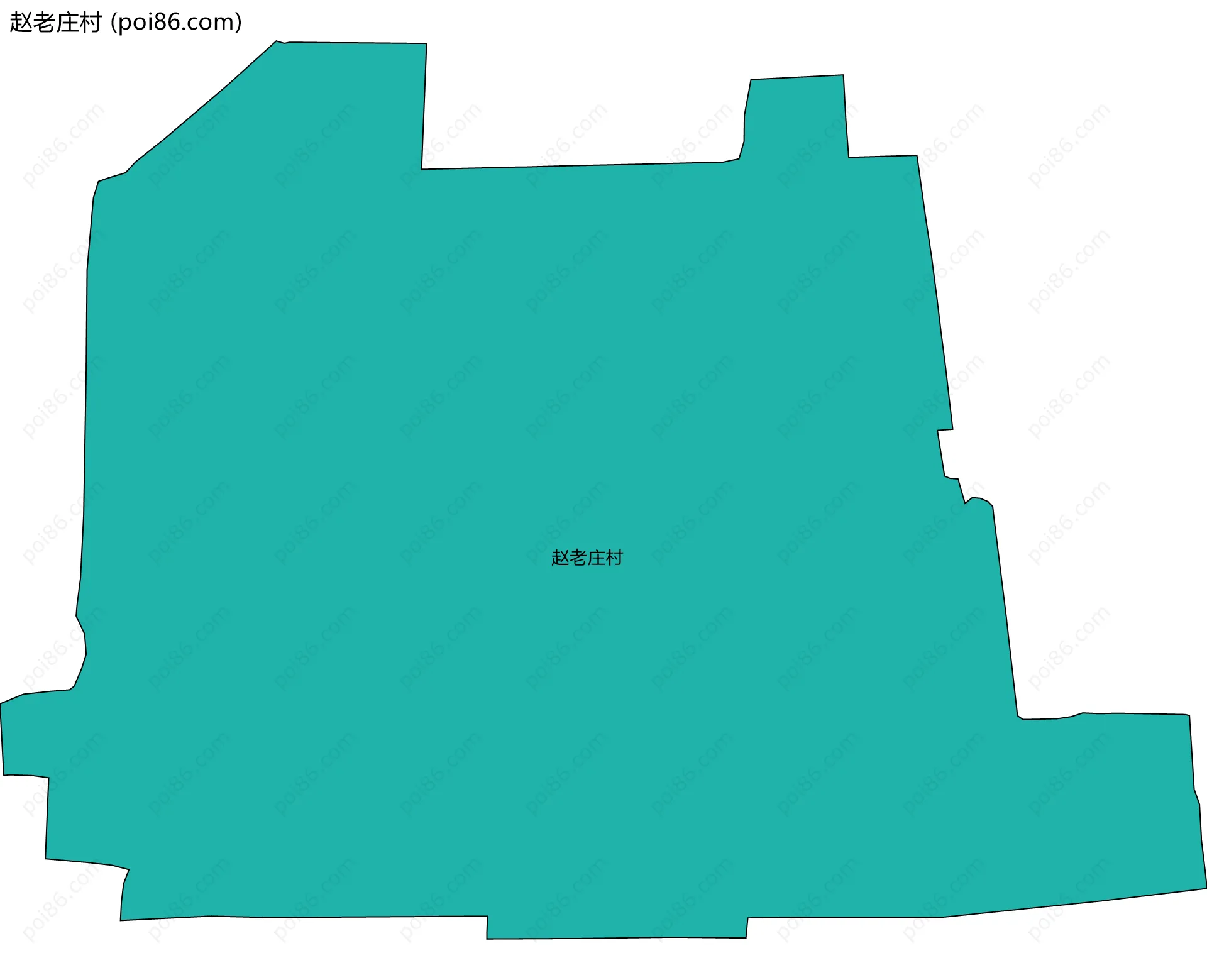 赵老庄村边界地图
