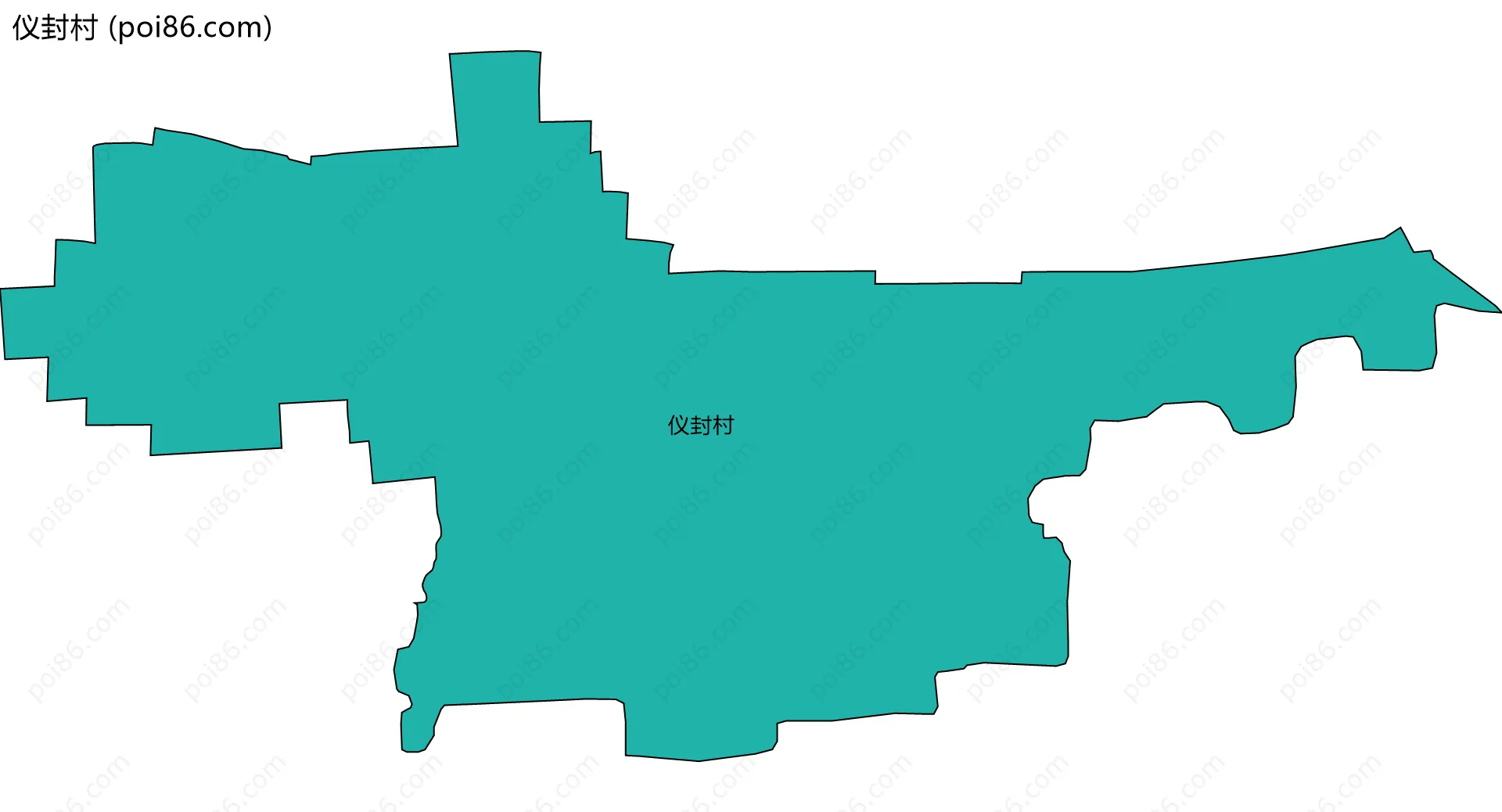 仪封村边界地图