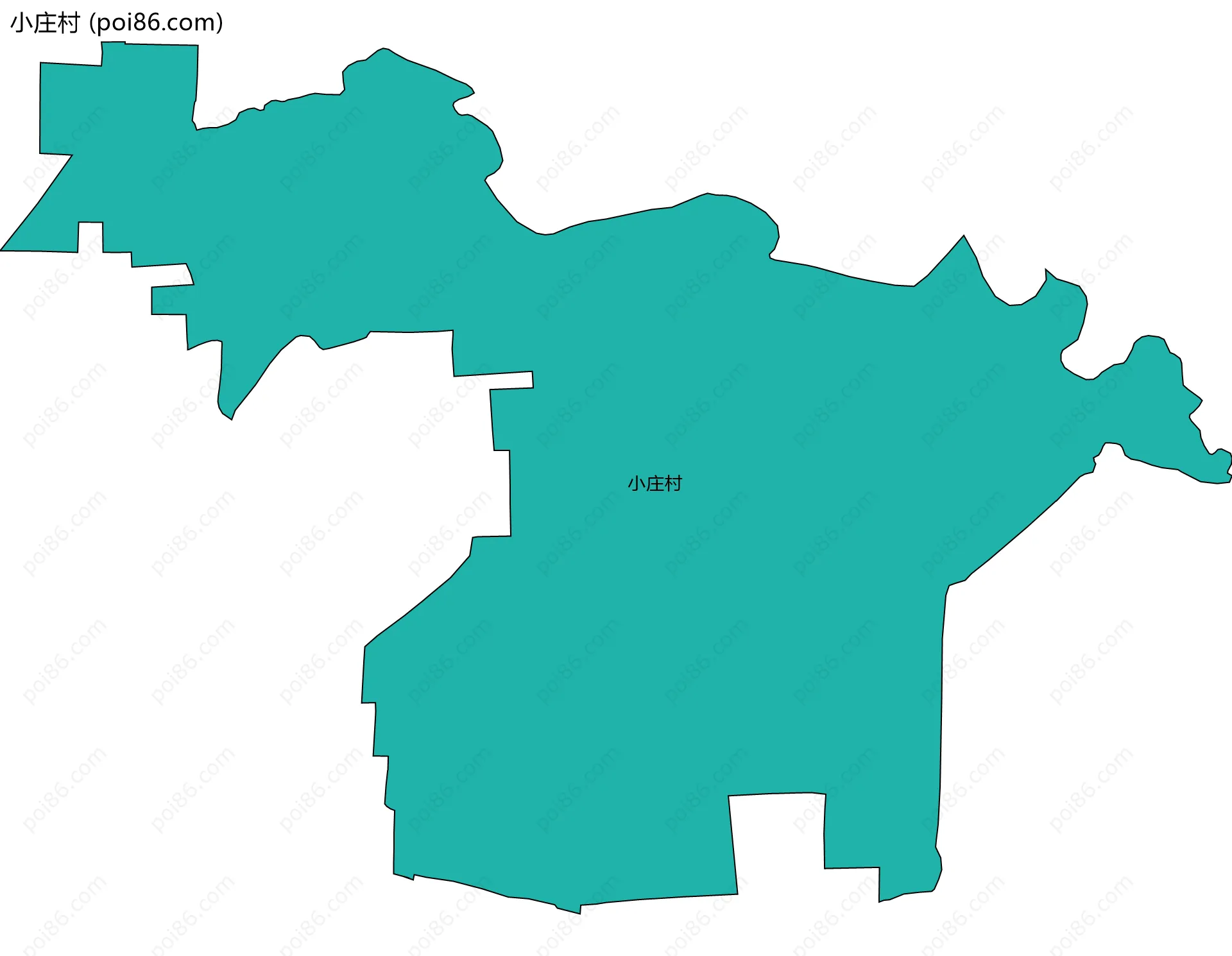 小庄村边界地图