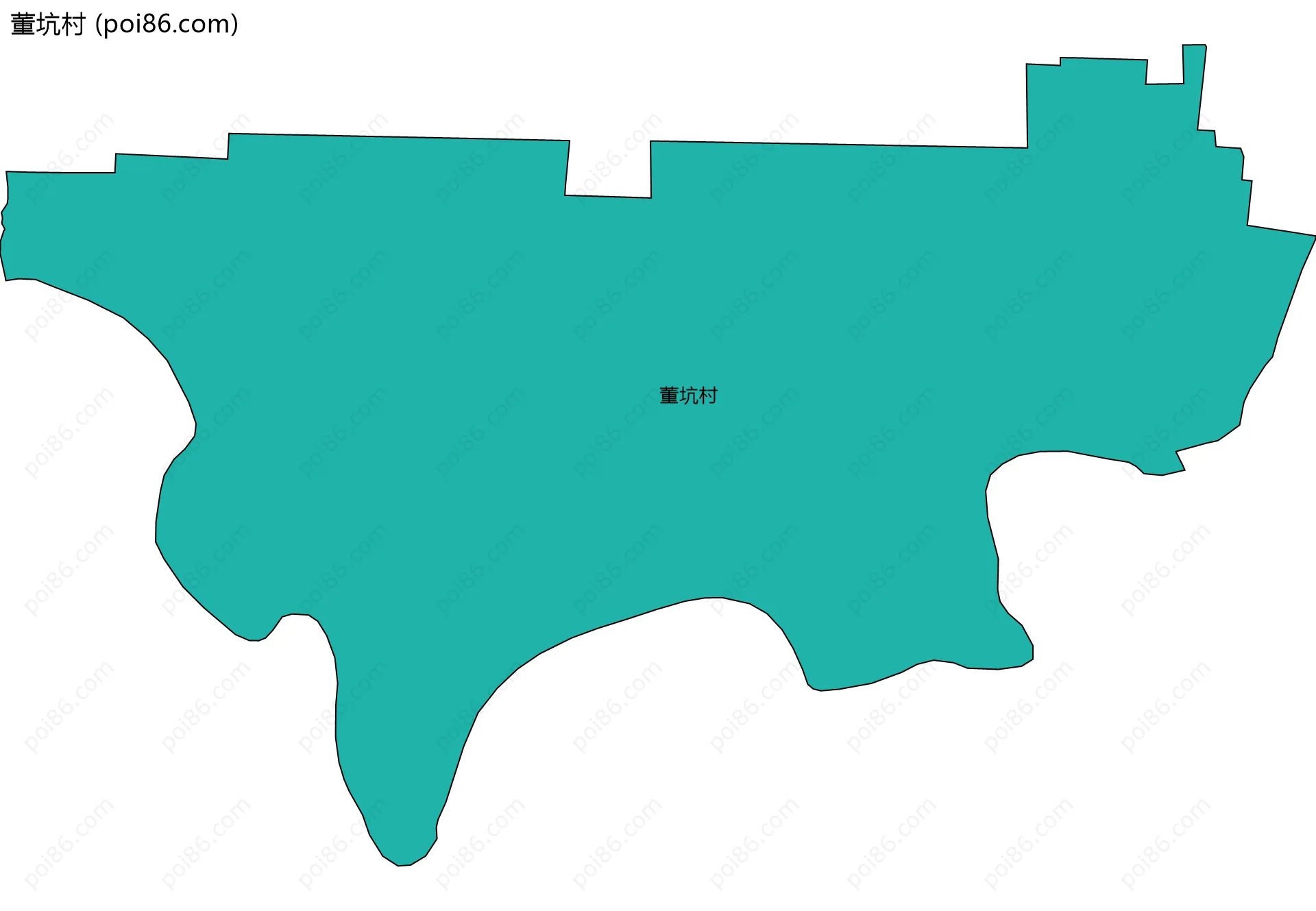 董坑村边界地图