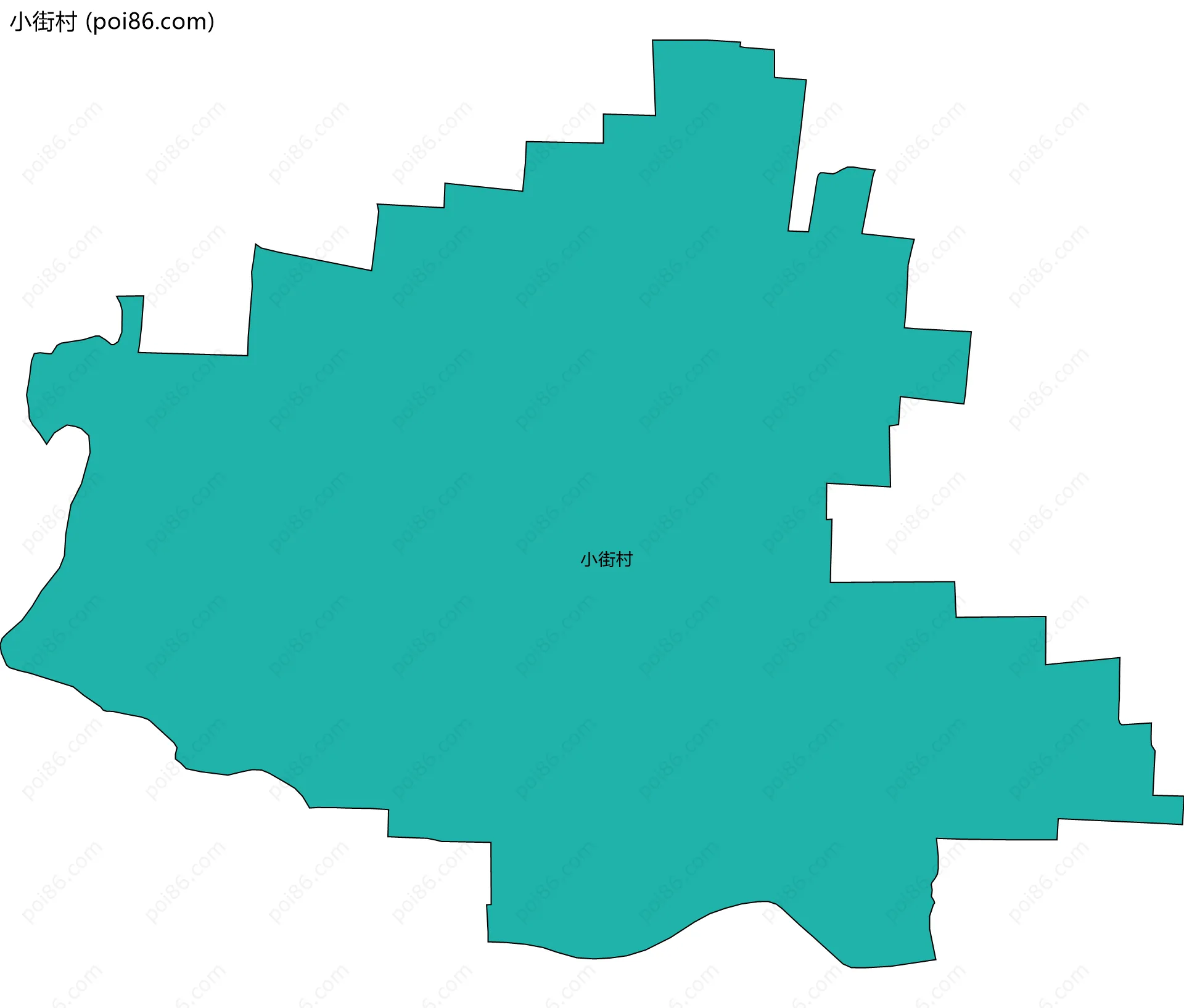 小街村边界地图
