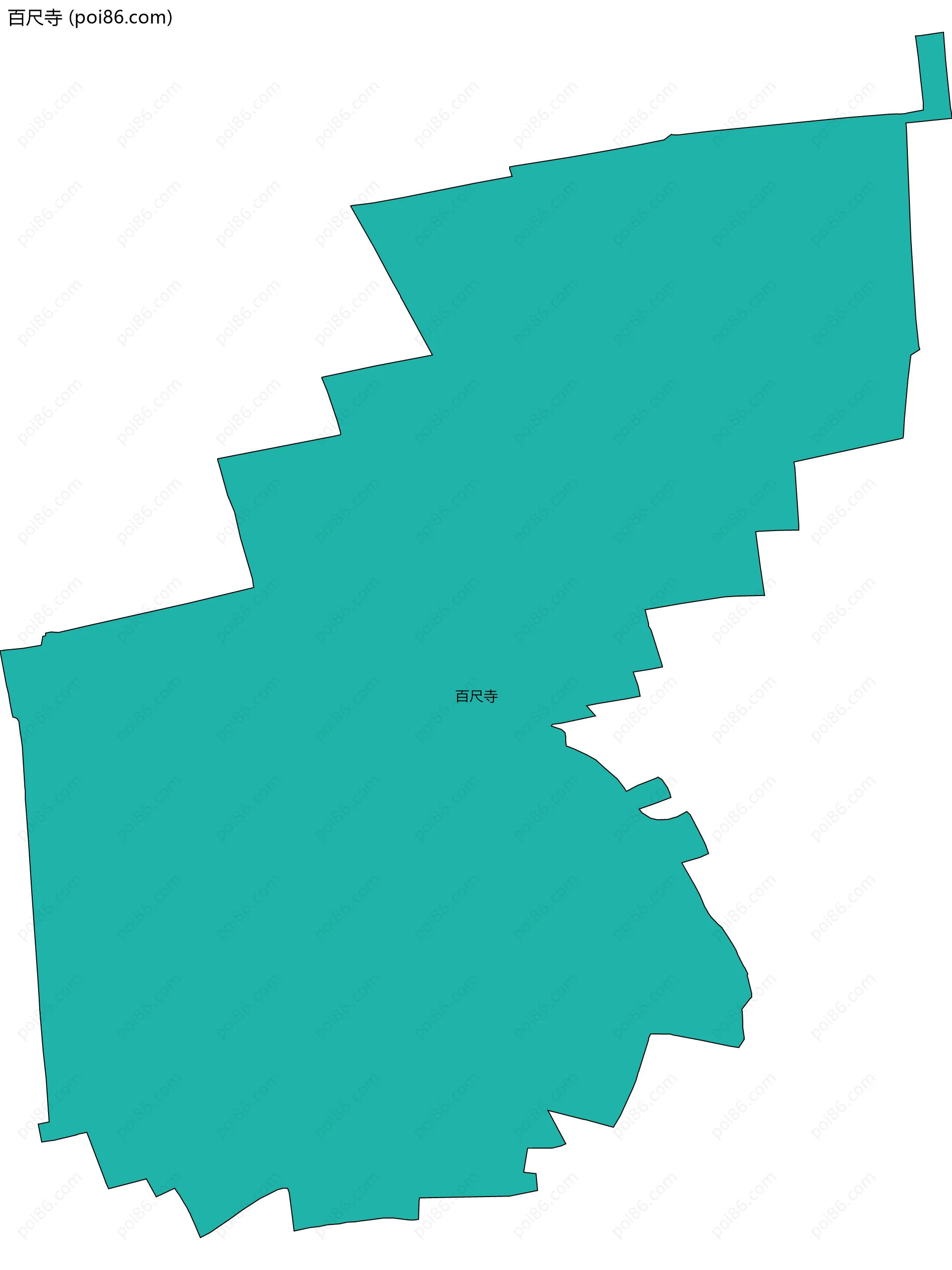 百尺寺边界地图