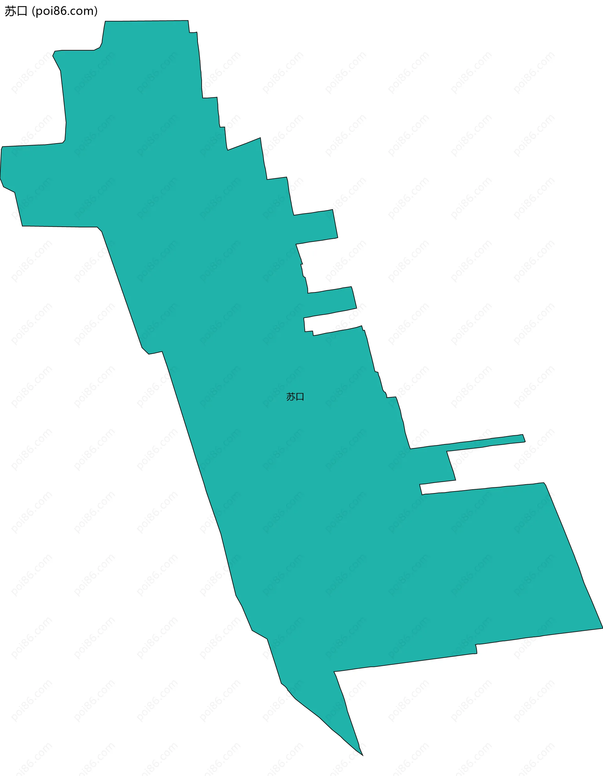 苏口边界地图