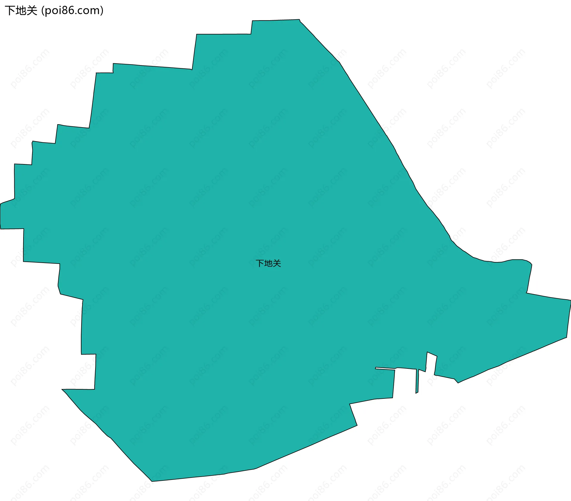 下地关边界地图