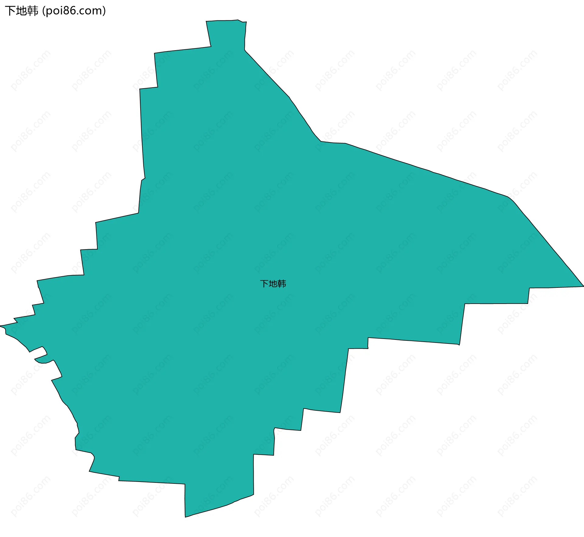 下地韩边界地图