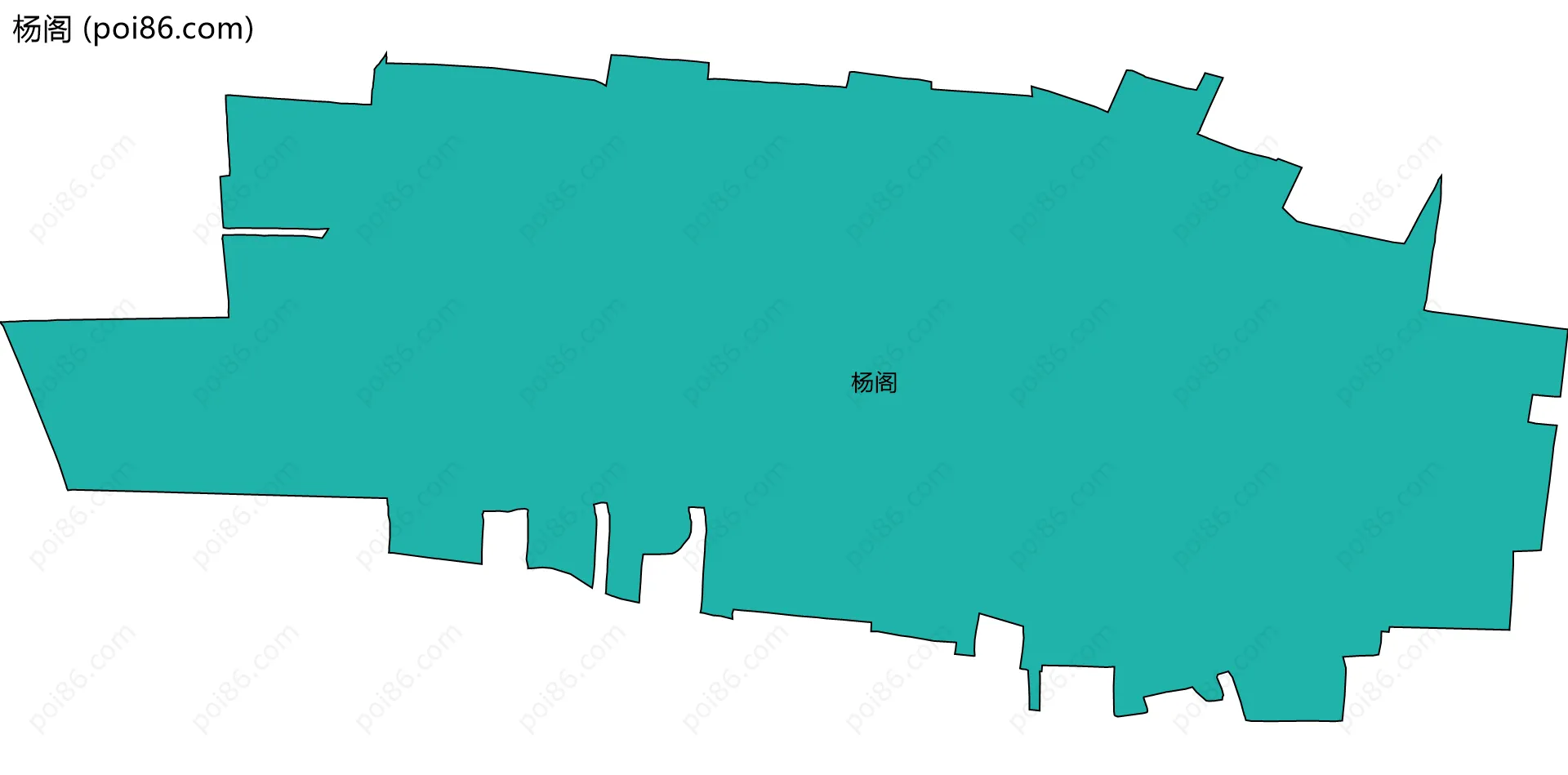 杨阁边界地图
