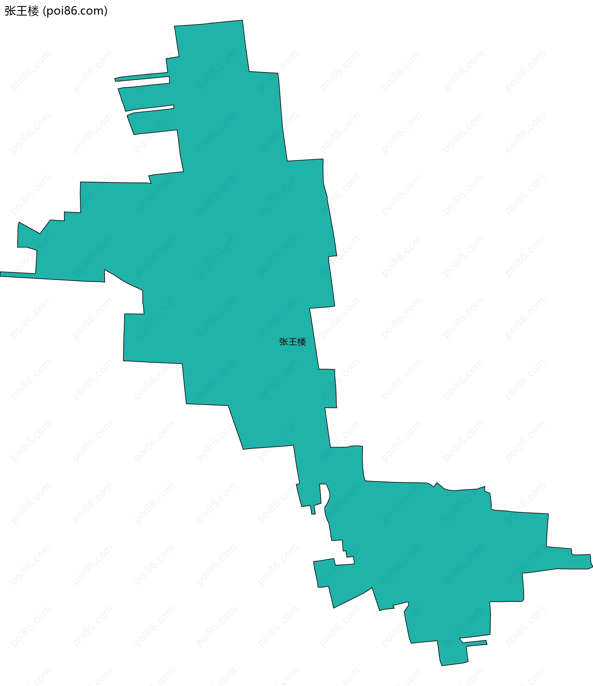 张王楼边界地图