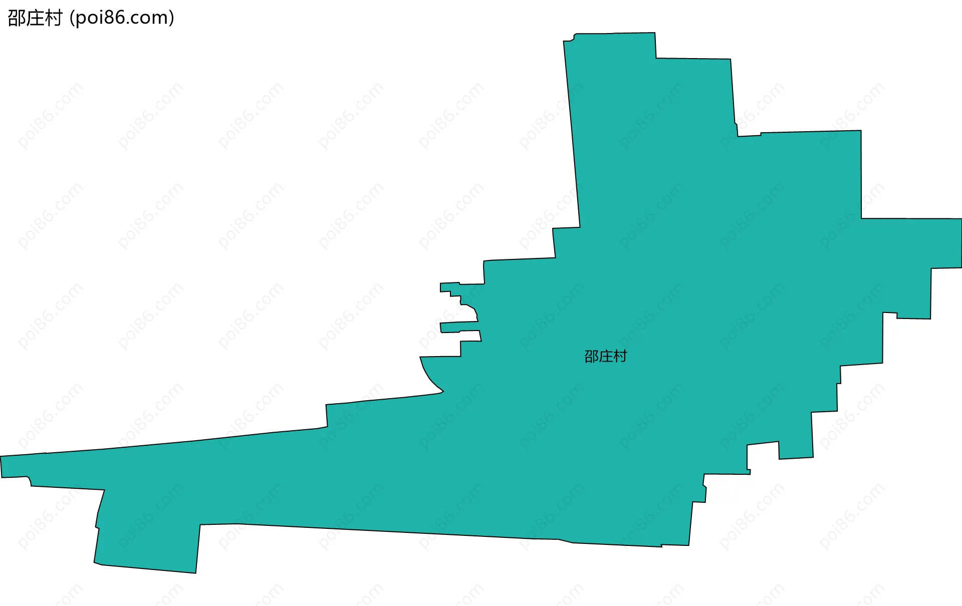 邵庄村边界地图