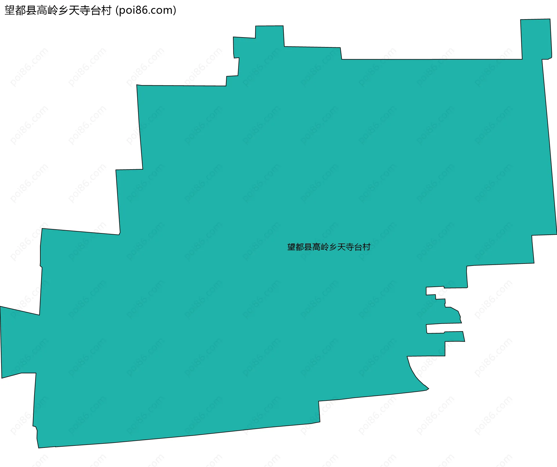 望都县高岭乡天寺台村边界地图