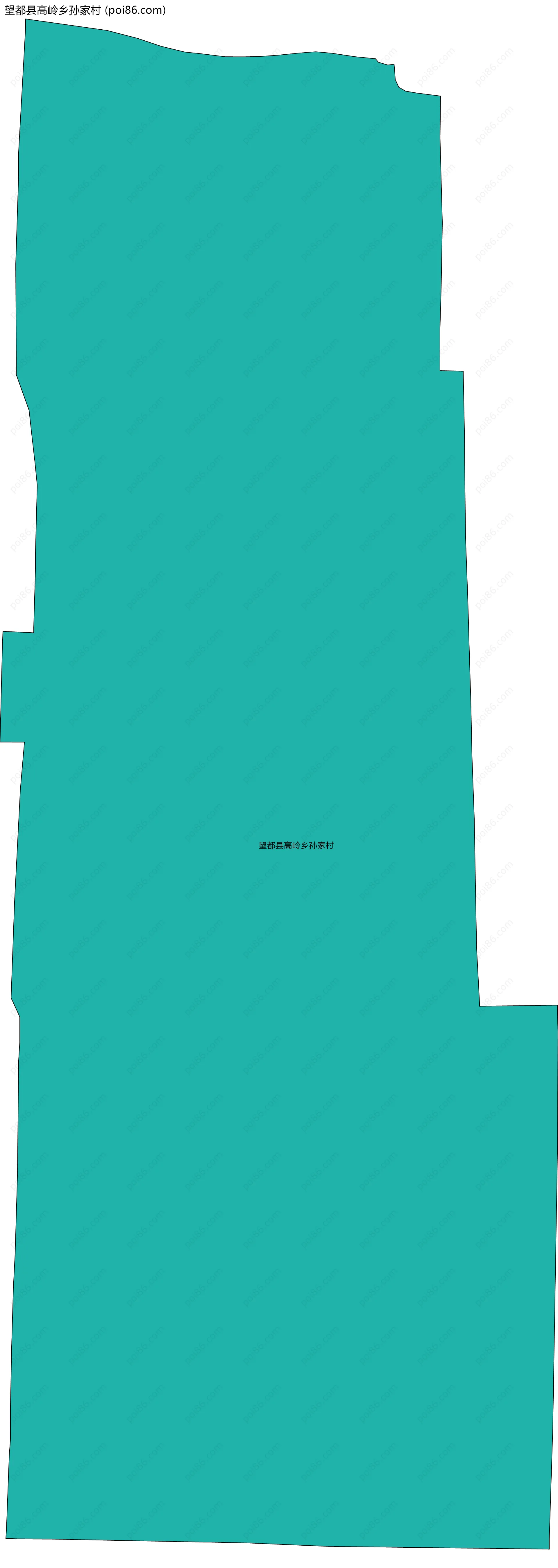 望都县高岭乡孙家村边界地图