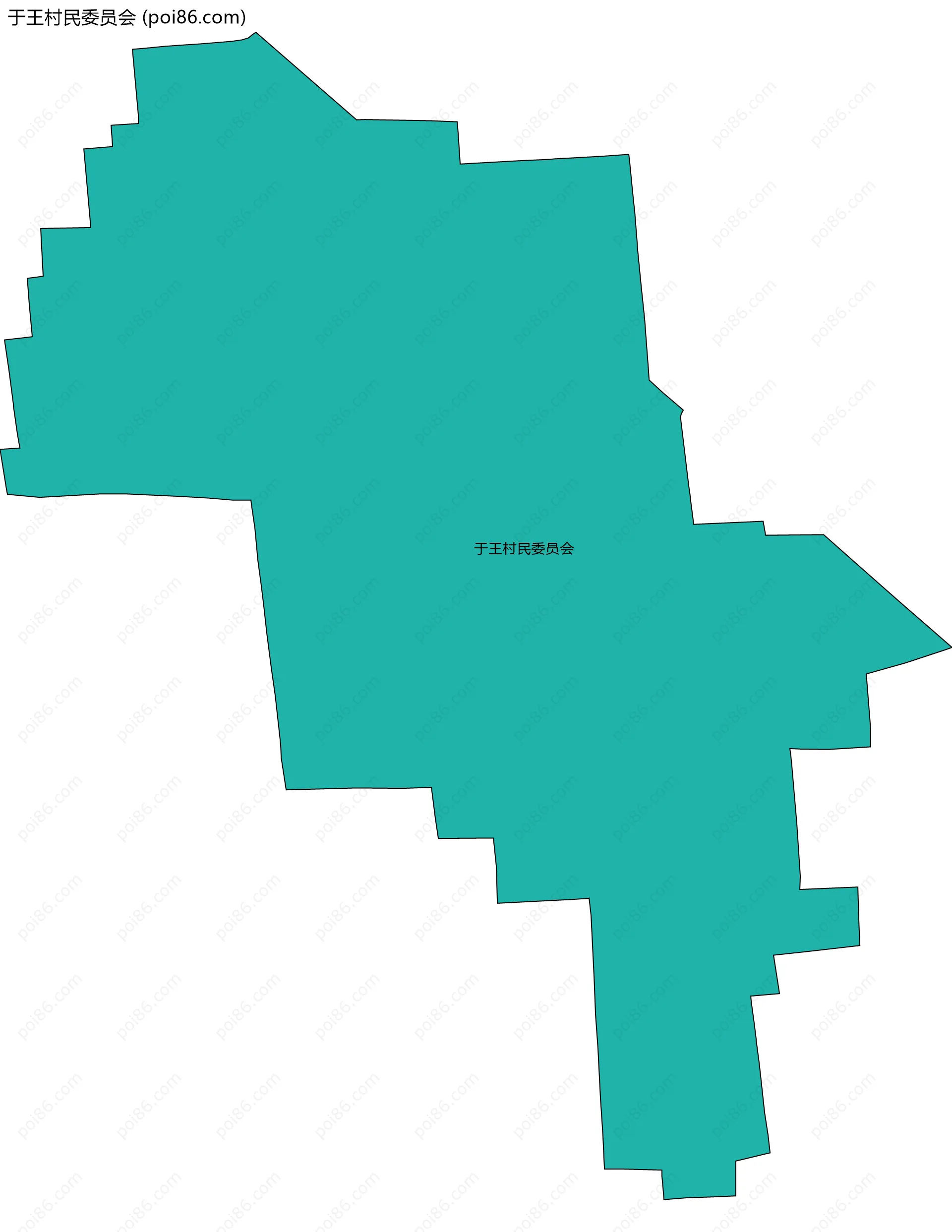 于王村民委员会边界地图