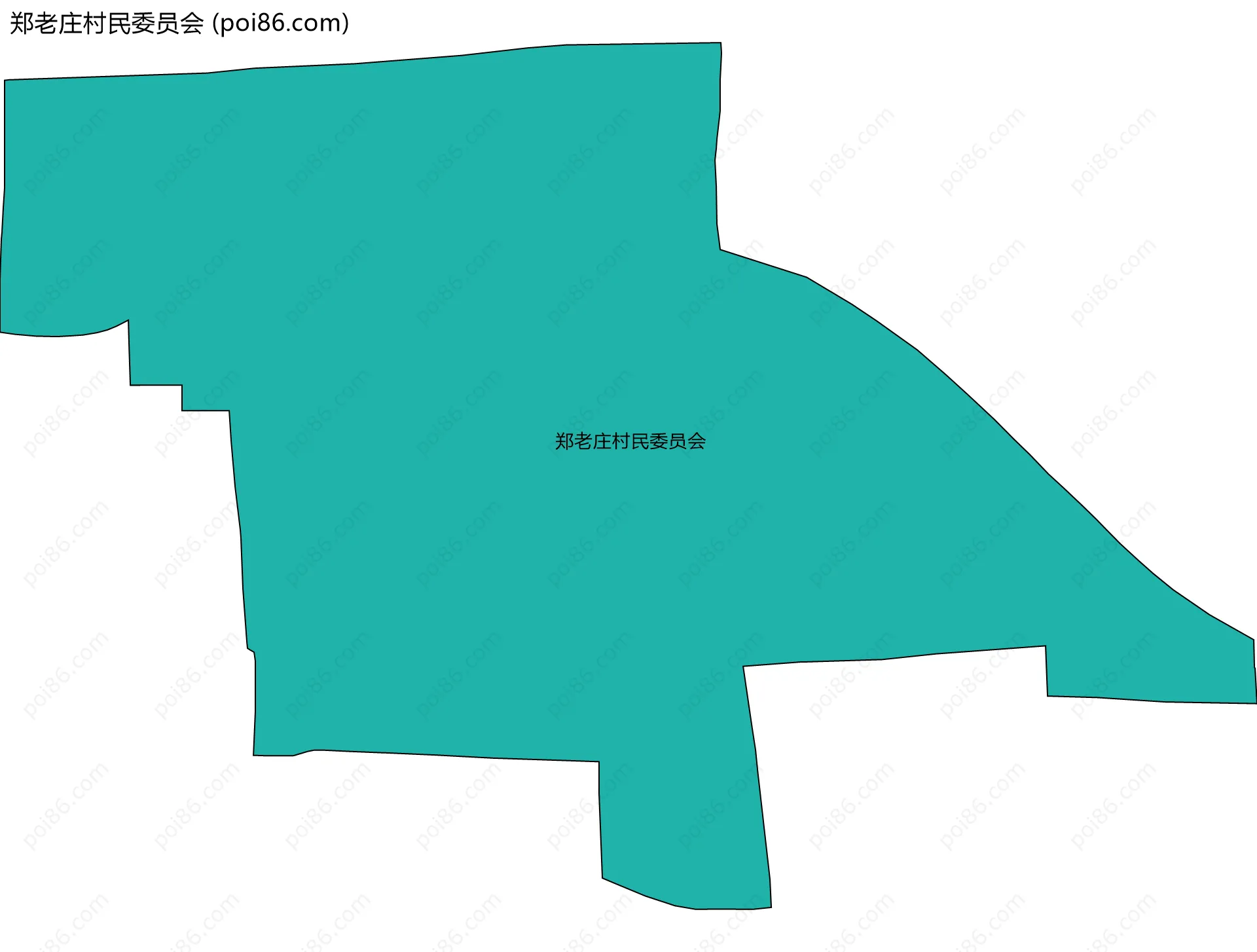 郑老庄村民委员会边界地图