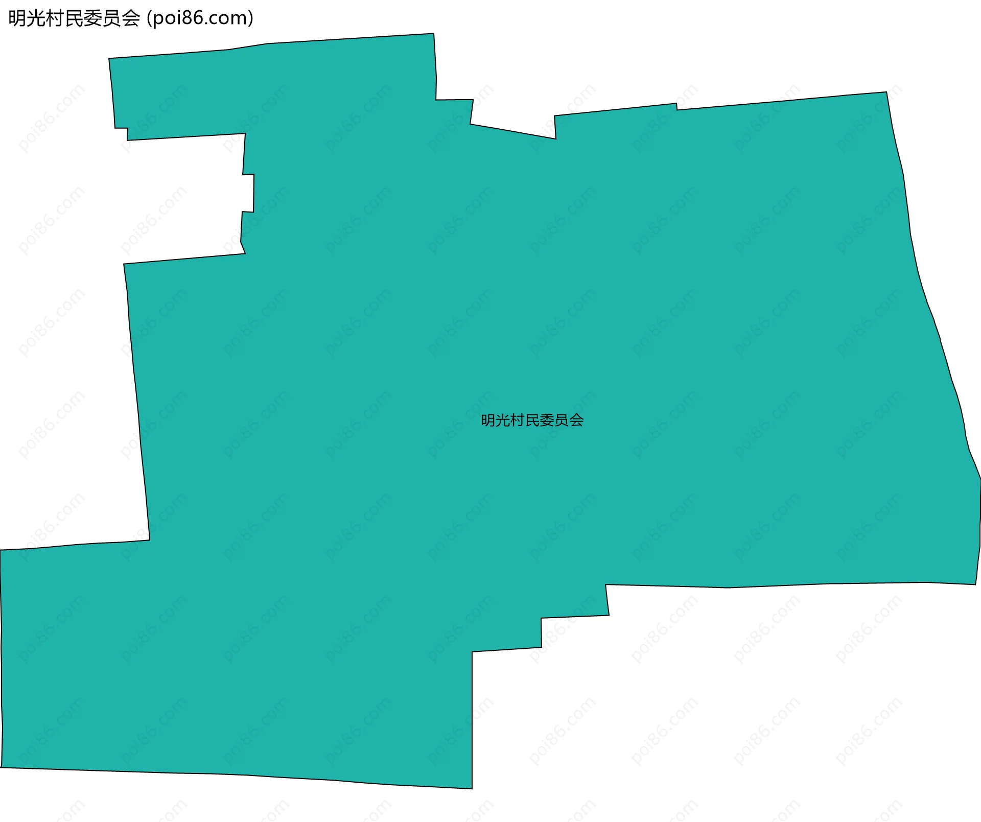 明光村民委员会边界地图