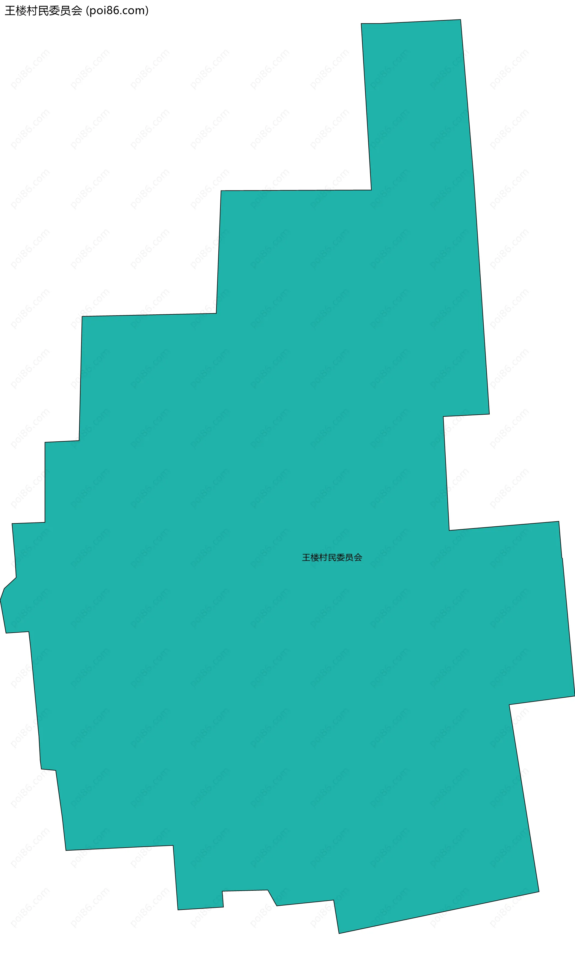 王楼村民委员会边界地图