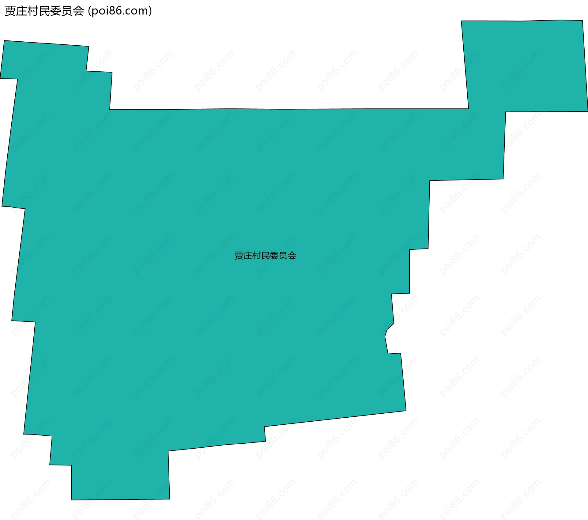 贾庄村民委员会边界地图