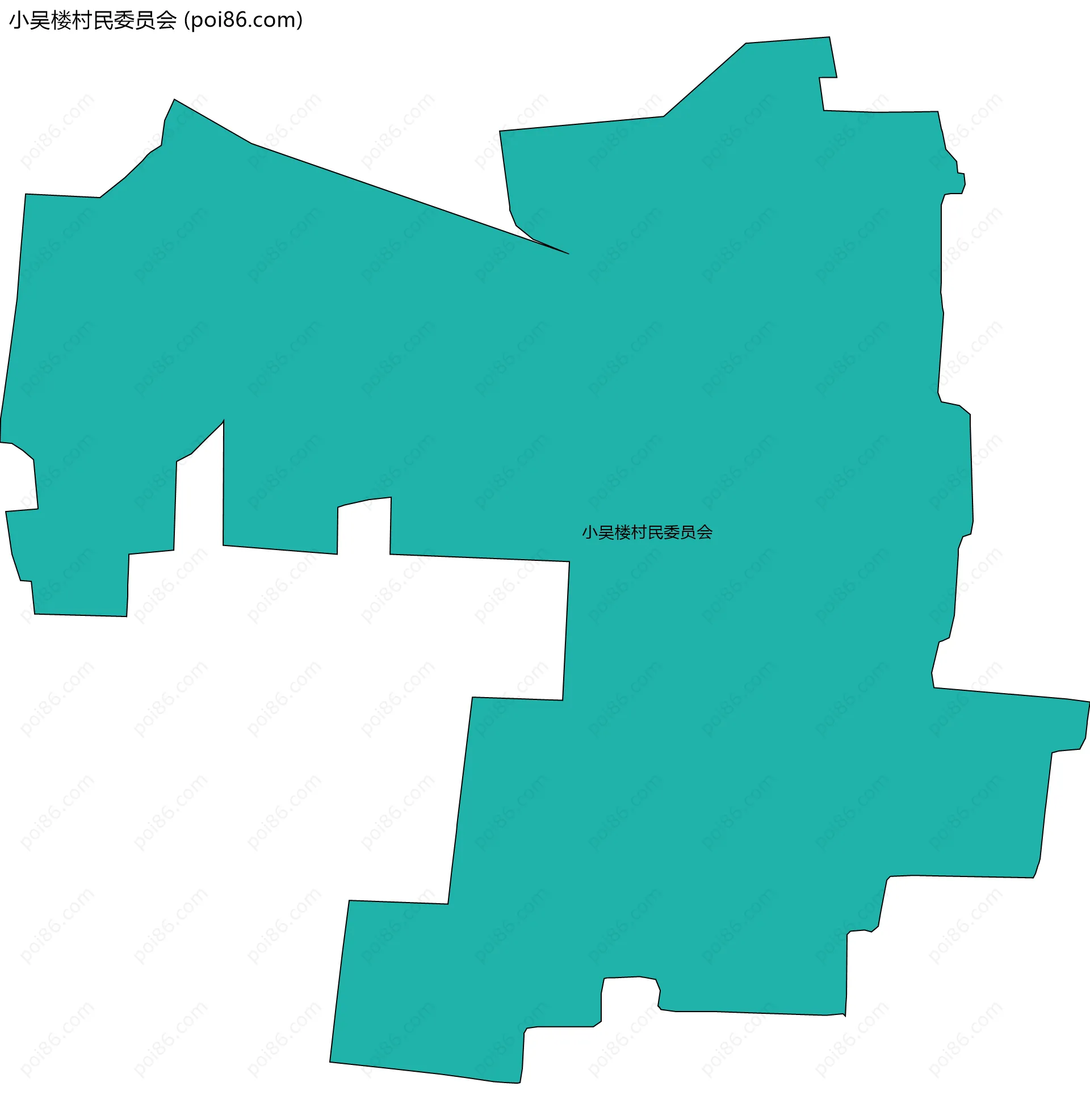 小吴楼村民委员会边界地图